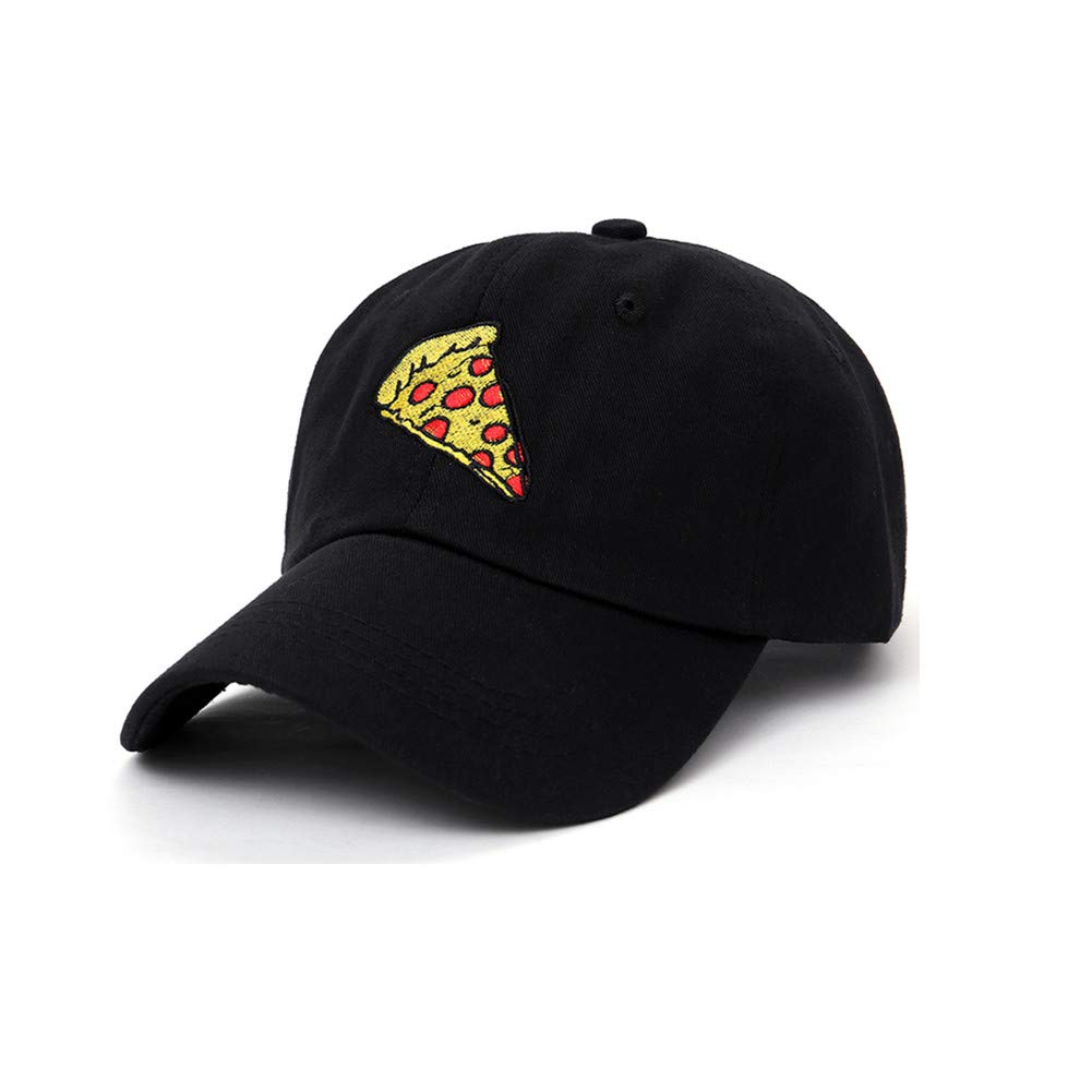 YUNXIBASECAP Pepperoni Pizza Embroidery Baseball Cap - Unisex Adjustable Dad Hat for Hip Hop Fashion & Pizza Lovers - Perfect for Casual Wear, Street Style, and Pizza Party Accessories