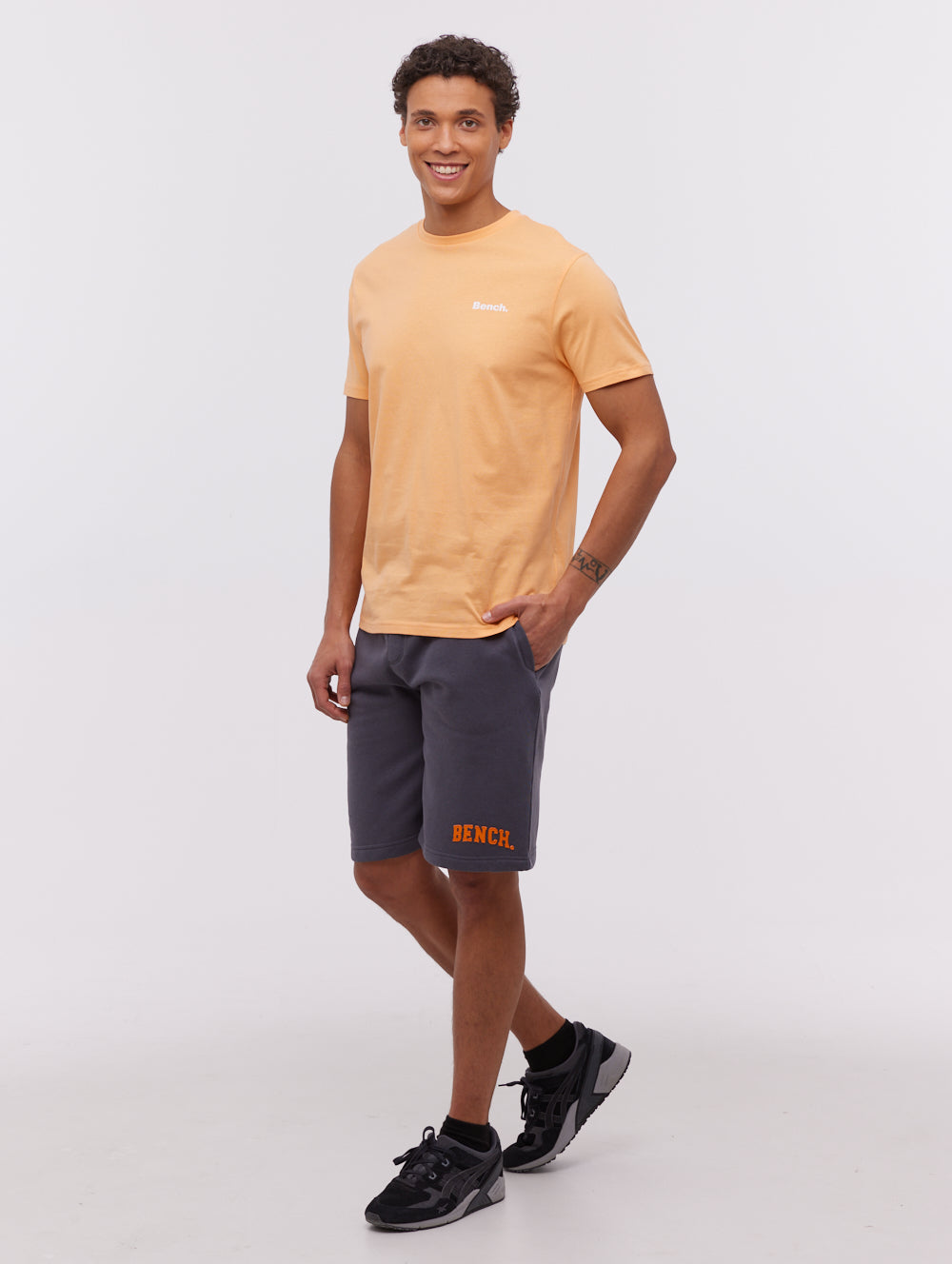 Jackton Collegiate Jogger Shorts for Men - Comfortable Athletic Running Shorts with Pockets | Perfect for Gym, Workout & Casual Wear