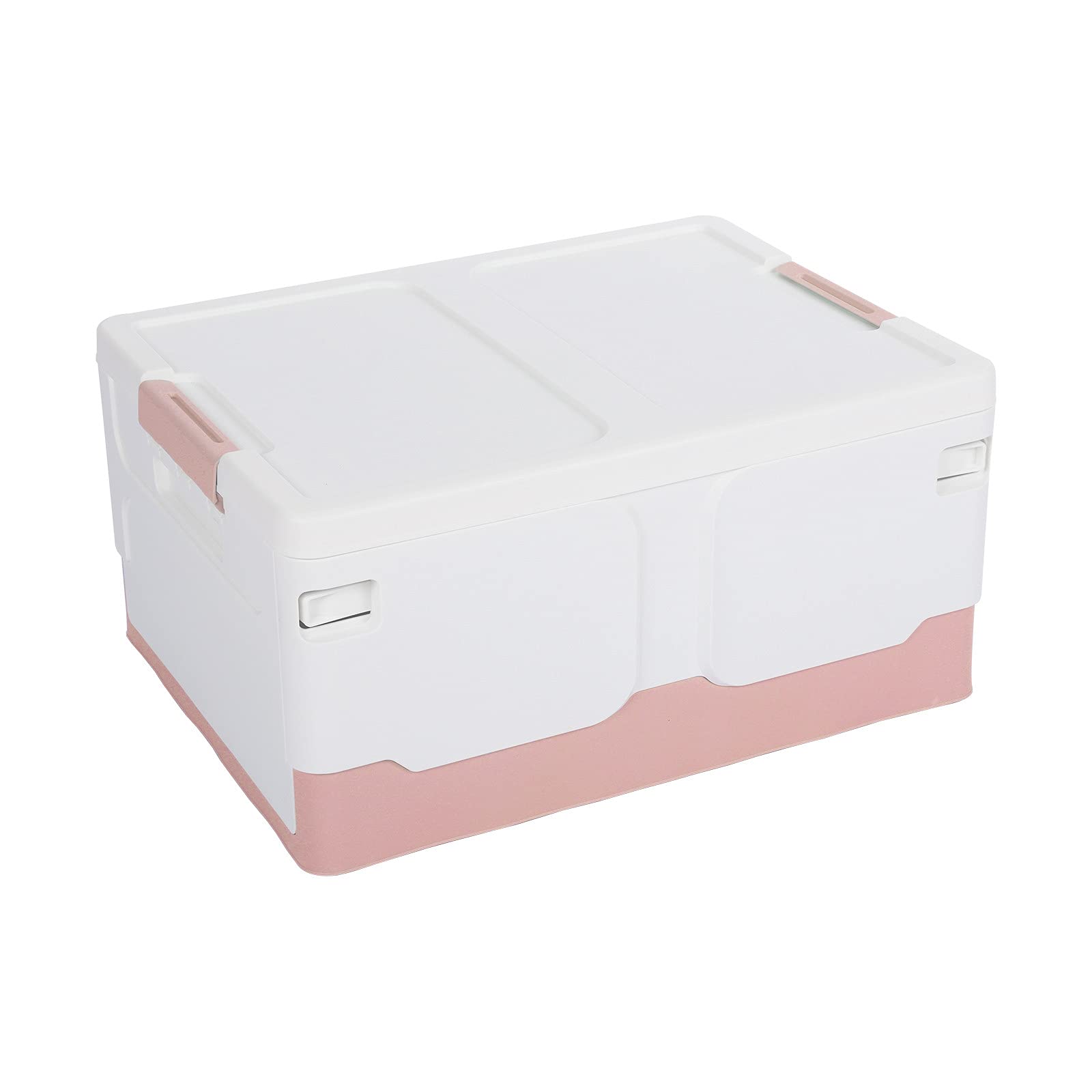 Foldable Storage Box for Clothes, Books, Toys & Snacks - Multi-Purpose Organizer for Home, Dorm, Car & Supermarket (Pink, 1107) - Perfect for Bedroom Closet, Kids' Room & Travel Organization