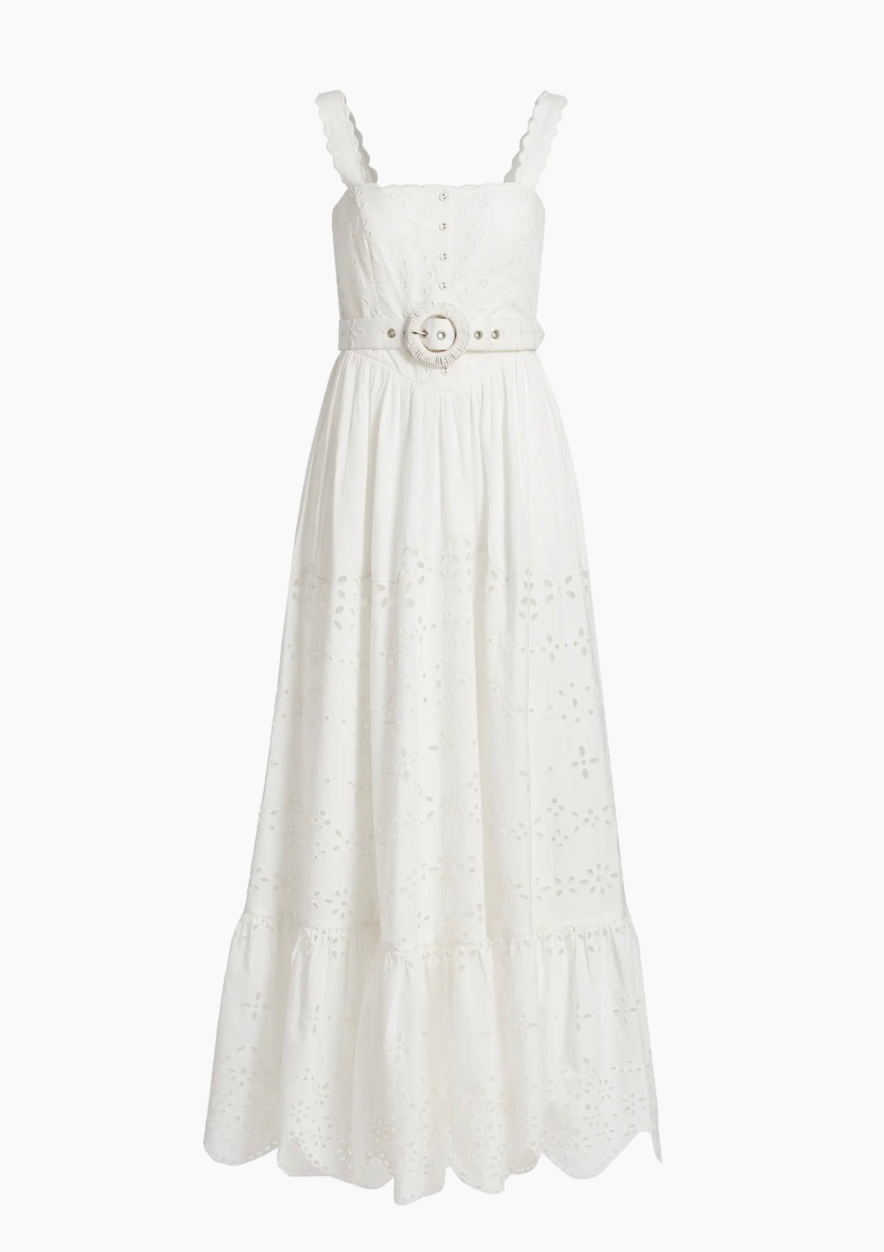 Adya Elegant Long White Dress for Women - Perfect for Weddings, Parties & Special Occasions