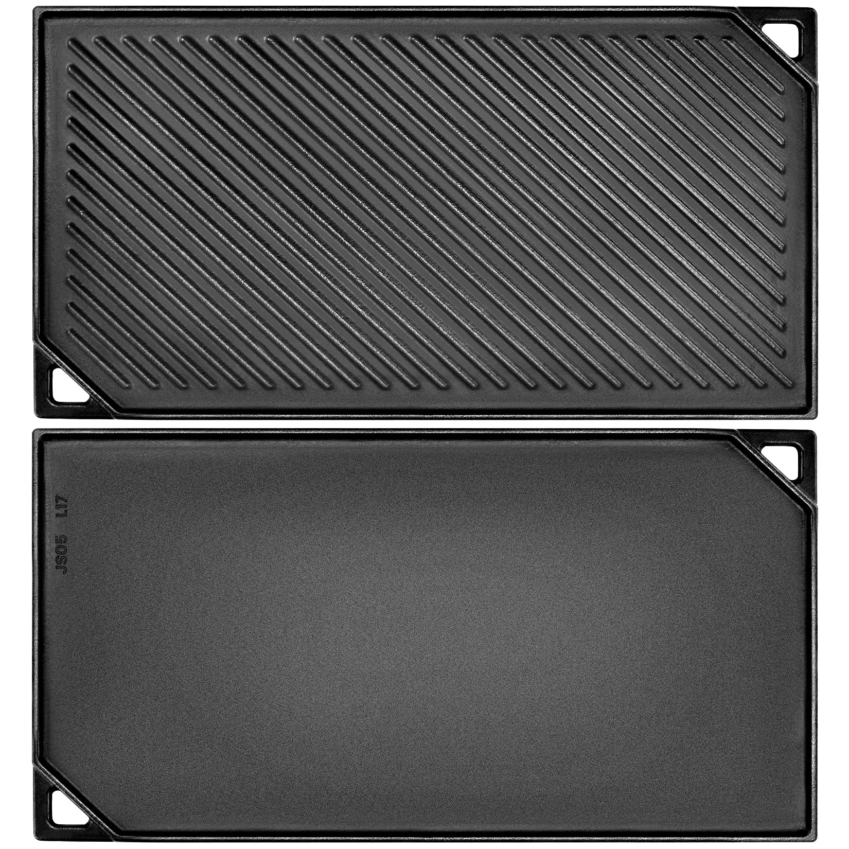 GGC Reversible Cast Iron Griddle - 16.5