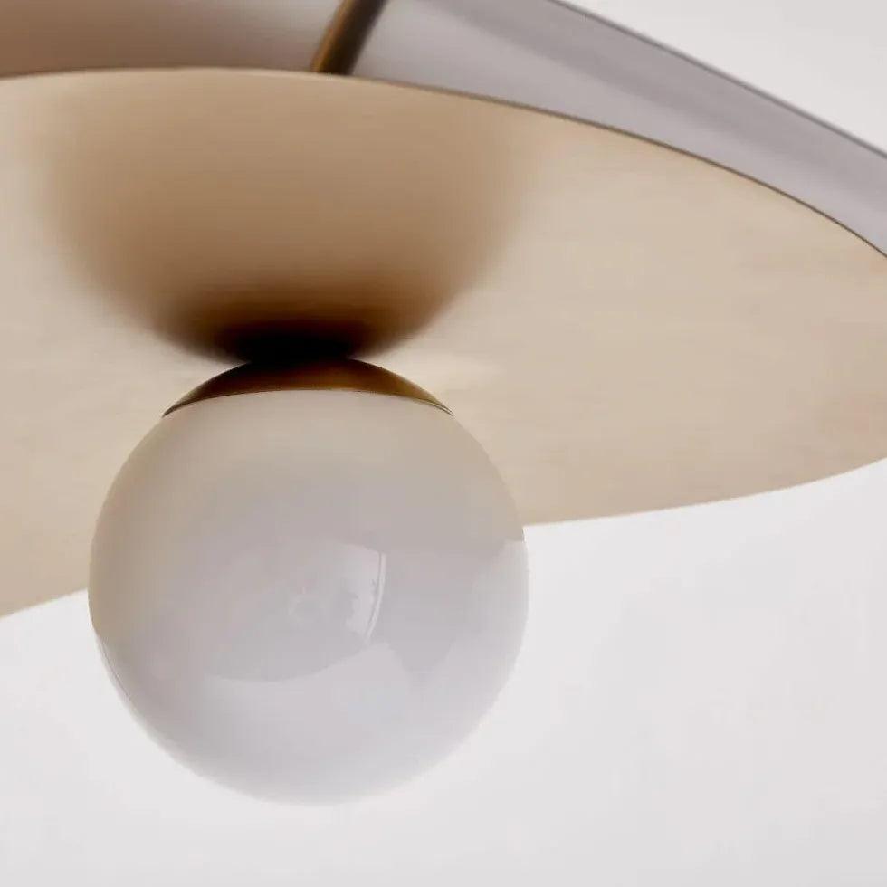 Modern Two-Tone Wavy Pendant Light - Stylish Ceiling Lamp for Living Room, Bedroom & Dining Room Decor