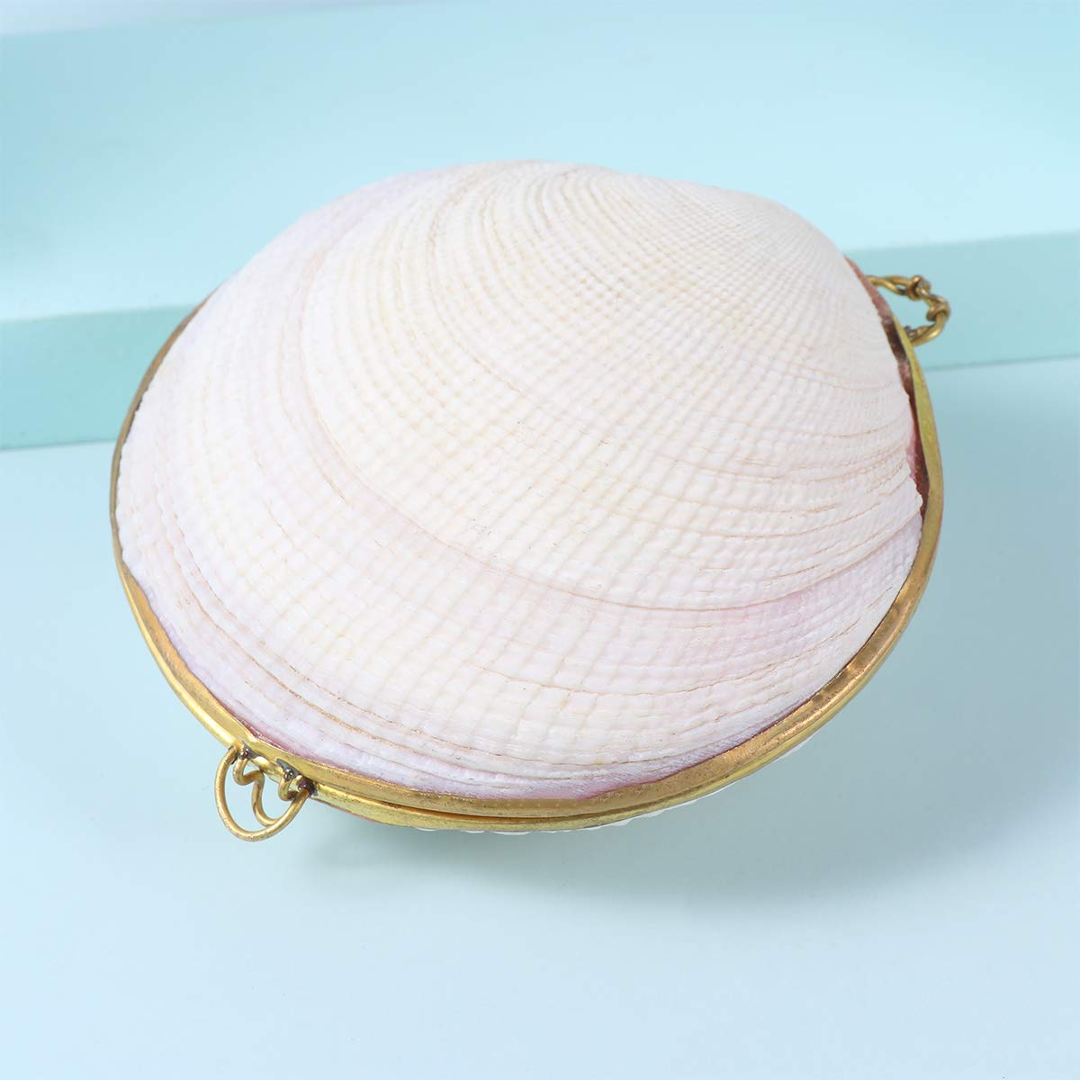 BESPORTBLE Handmade White Shell Jewelry Box - Small Jewelry Storage Case for Women, Girls Makeup Organizer & Decorative Gift Box | Perfect for Travel, Wedding Accessories & Home Decor