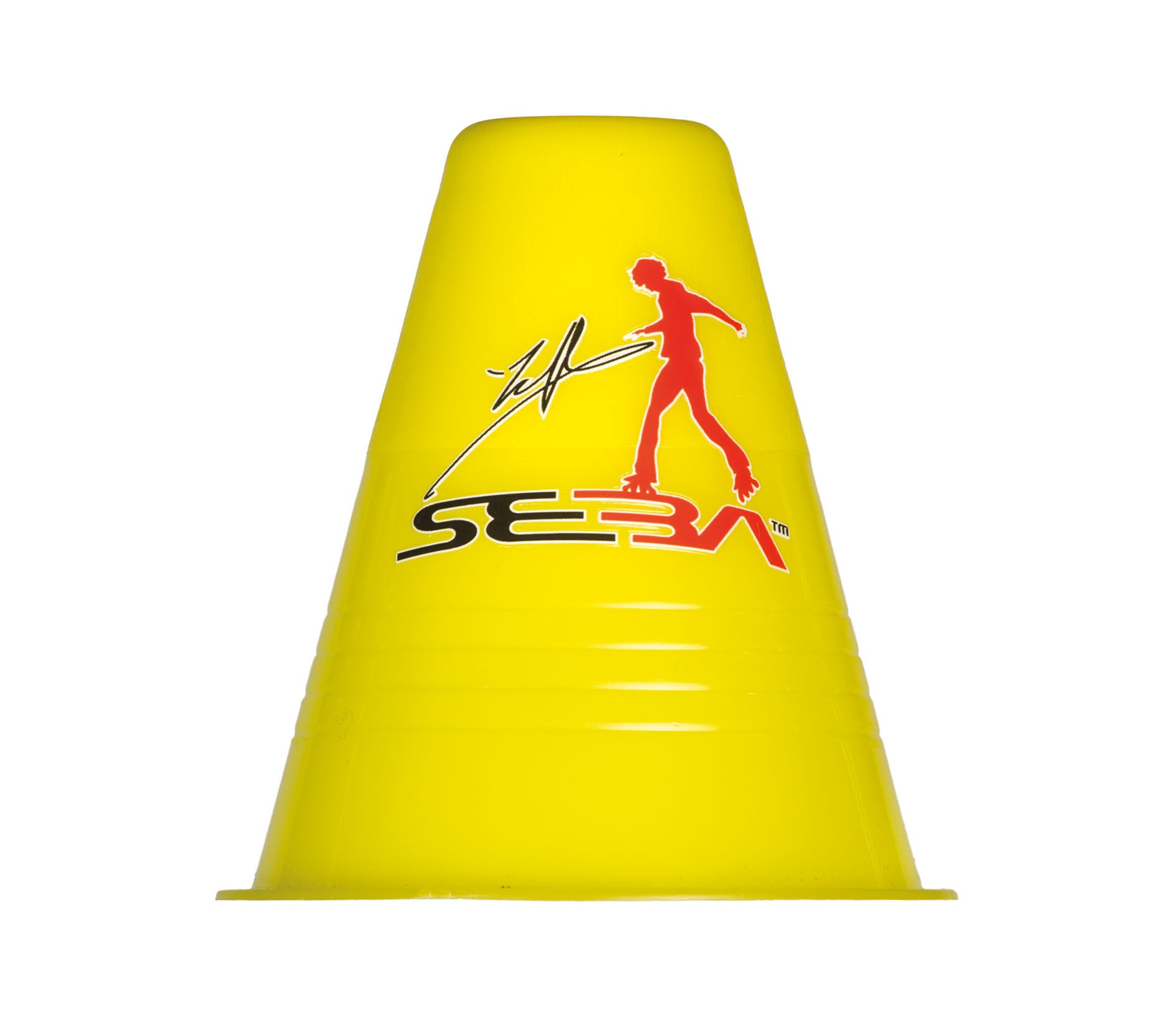 SEBA Standard Slalom Cones for Skateboarding - Durable Plastic Training Cones for Skateboard Tricks, Agility Drills & Outdoor Sports Practice