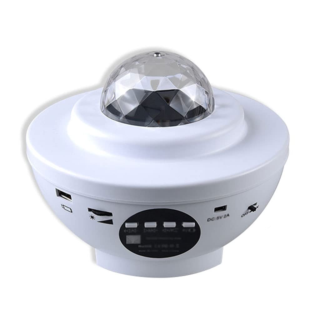 Starry Sky Galaxy Projector Night Light - Bluetooth USB Music Player, Color Changing LED Star Projector for Kids & Adults, Romantic Bedroom Decor, Perfect Gift for Christmas & Birthdays (White)