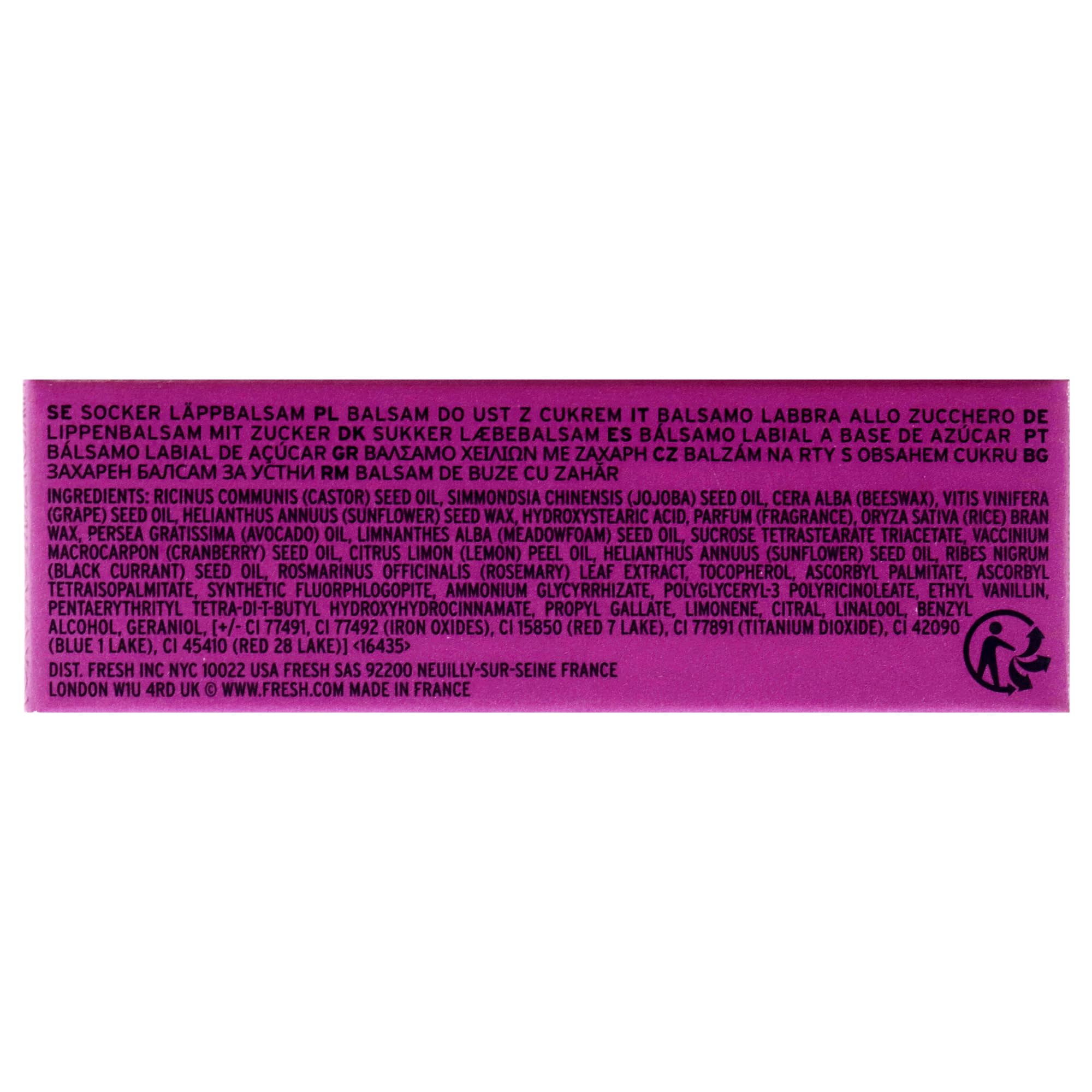 Berry Sugar Lip Treatment - Hydrating & Plumping Lip Balm for Women, 0.15 oz | Perfect for Dry Lips, Daily Moisturizing & Night Care
