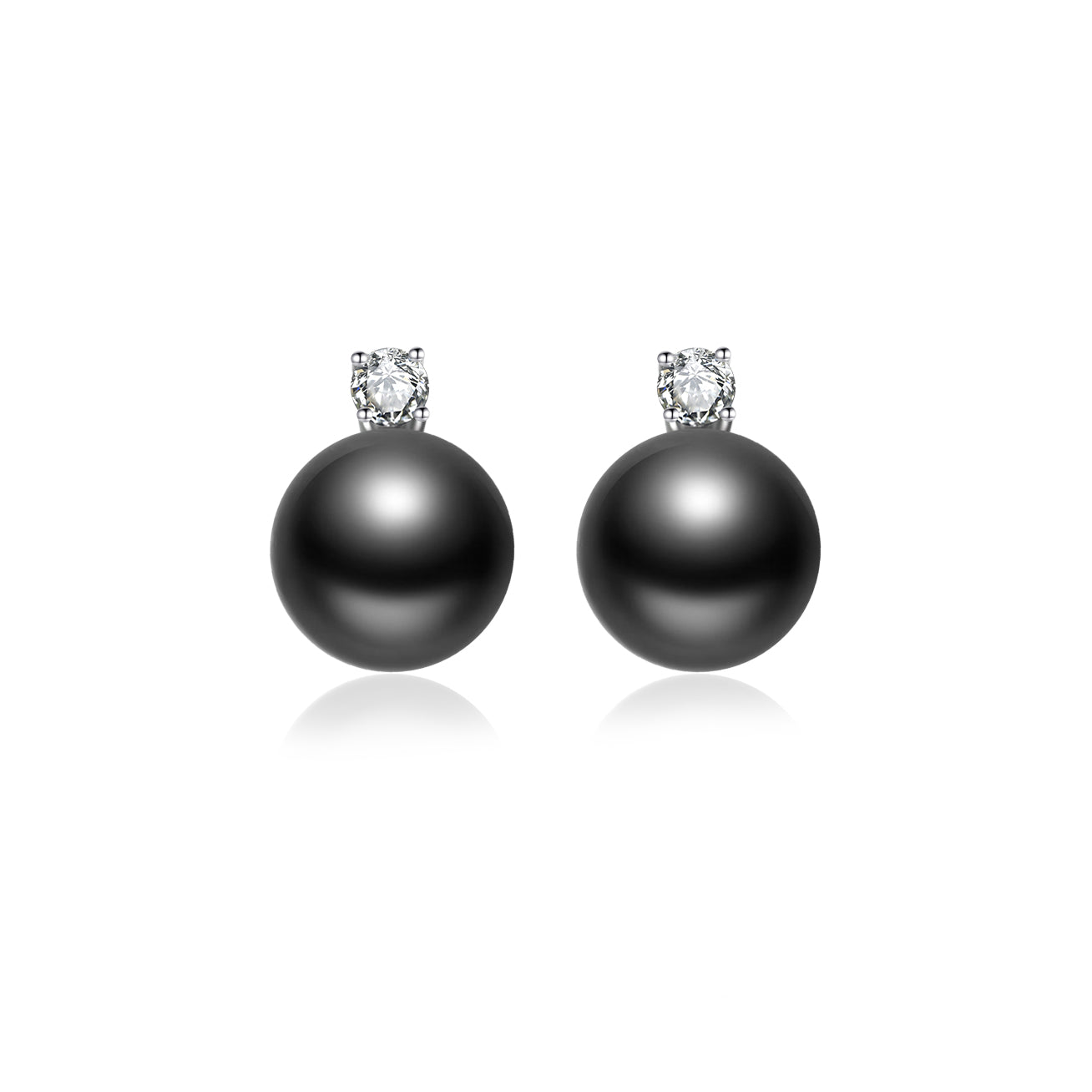 18K Gold Tahitian Pearl Earrings for Women - Luxury Black Pearl Stud Earrings with 925 Sterling Silver Posts - Perfect for Weddings, Parties & Special Occasions
