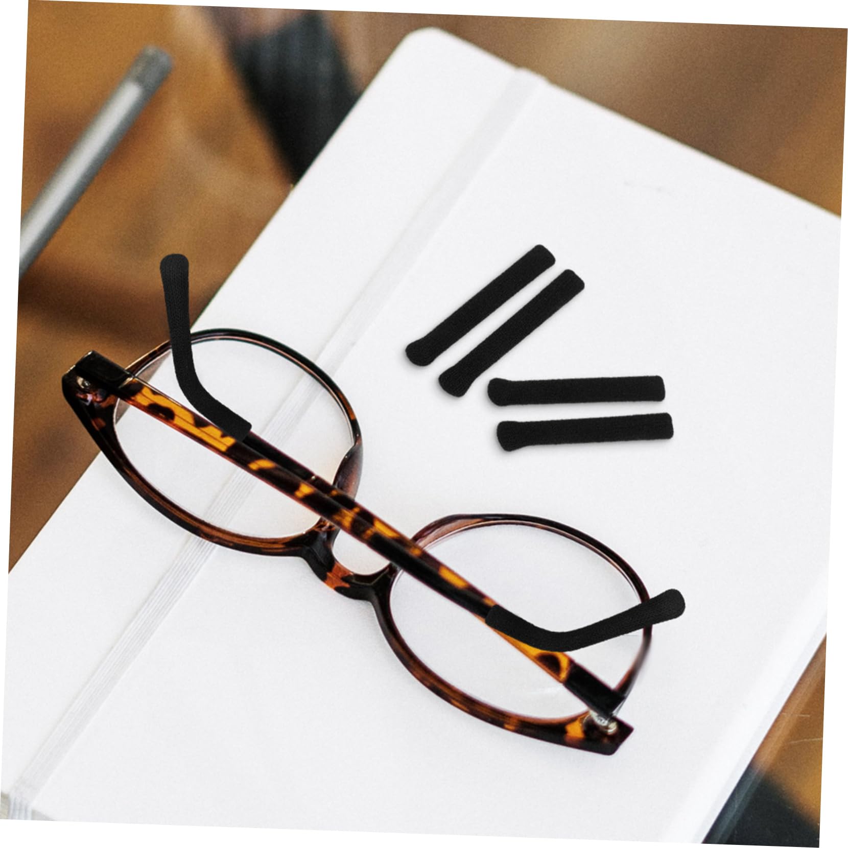 Beavorty 6 Pairs Glasses Temple Tips, Eyeglass Ear Grips & Cushions - Anti-Slip Eyewear Accessories for Comfort & Secure Fit - Perfect for Reading, Driving & Daily Wear