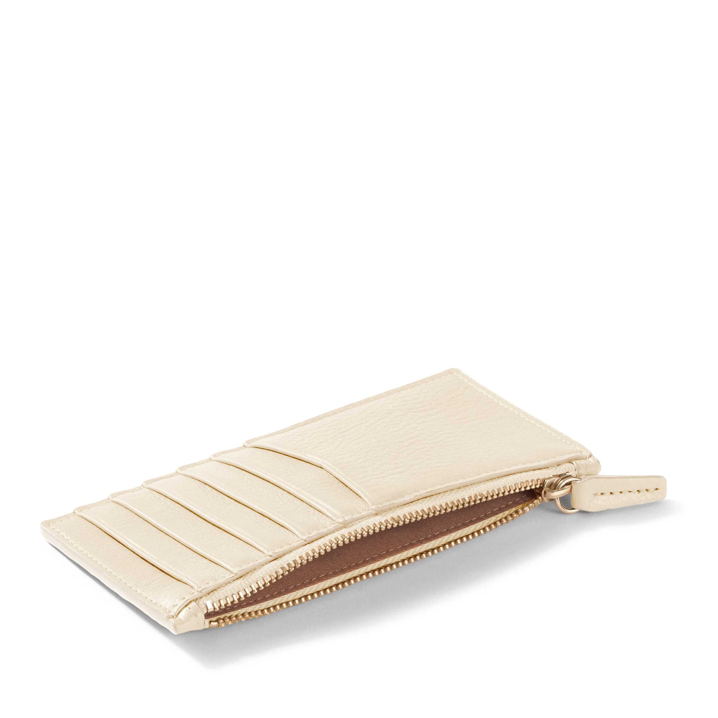 Devon Slim Zip Card Case Wallet - RFID Blocking Leather Card Holder for Men & Women - Perfect for Travel, Business & Everyday Use