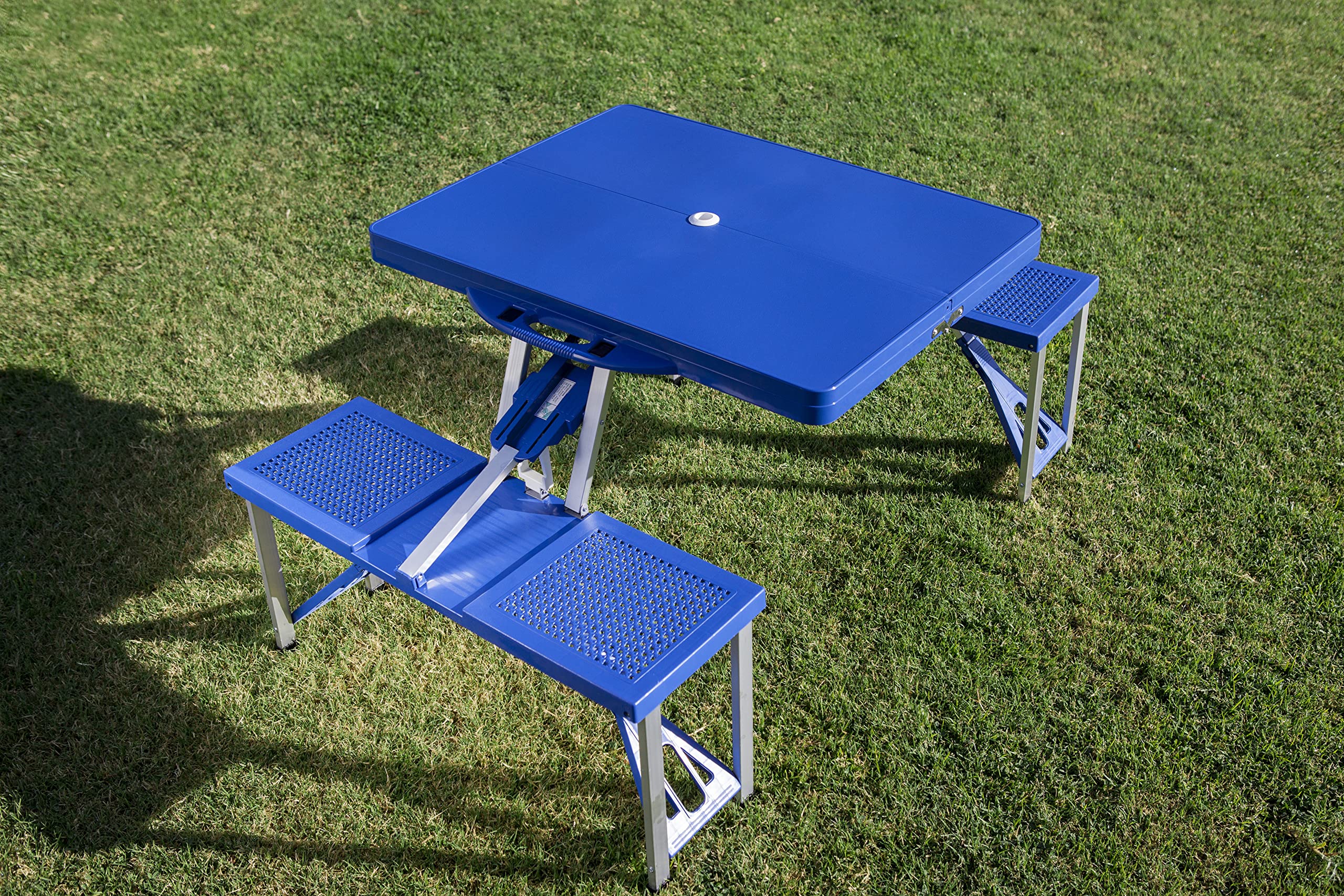 Picnic Time Portable Folding Picnic Table with NCAA College Football Team Logo - Perfect for Tailgating, Camping, and Outdoor Gatherings
