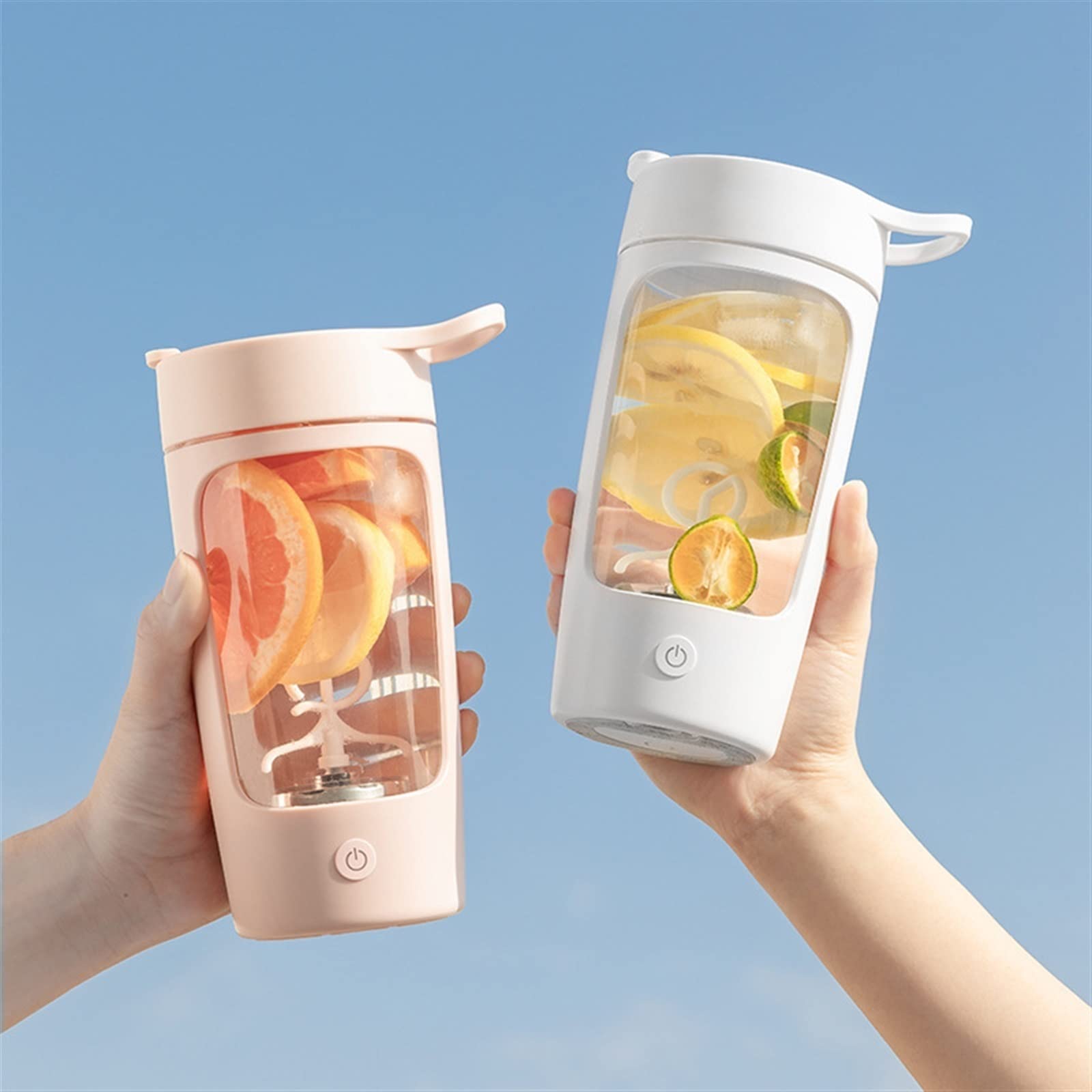Dieffematic JBJ Blender 650ML Electric Protein Shaker Bottle - USB Rechargeable Mixer for Protein Powder, Smoothies & Shakes - Perfect for Gym, Fitness, Sports & Outdoor Travel - BPA Free & Leak Proof Blender Bottle