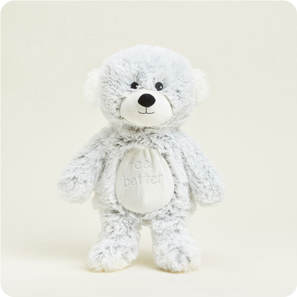 Feel Better Bear Warmies - Microwaveable Plush Heating Pad for Pain Relief, Stress & Anxiety - Cozy Comfort for Kids & Adults - Perfect for Colds, Muscle Aches & Relaxation