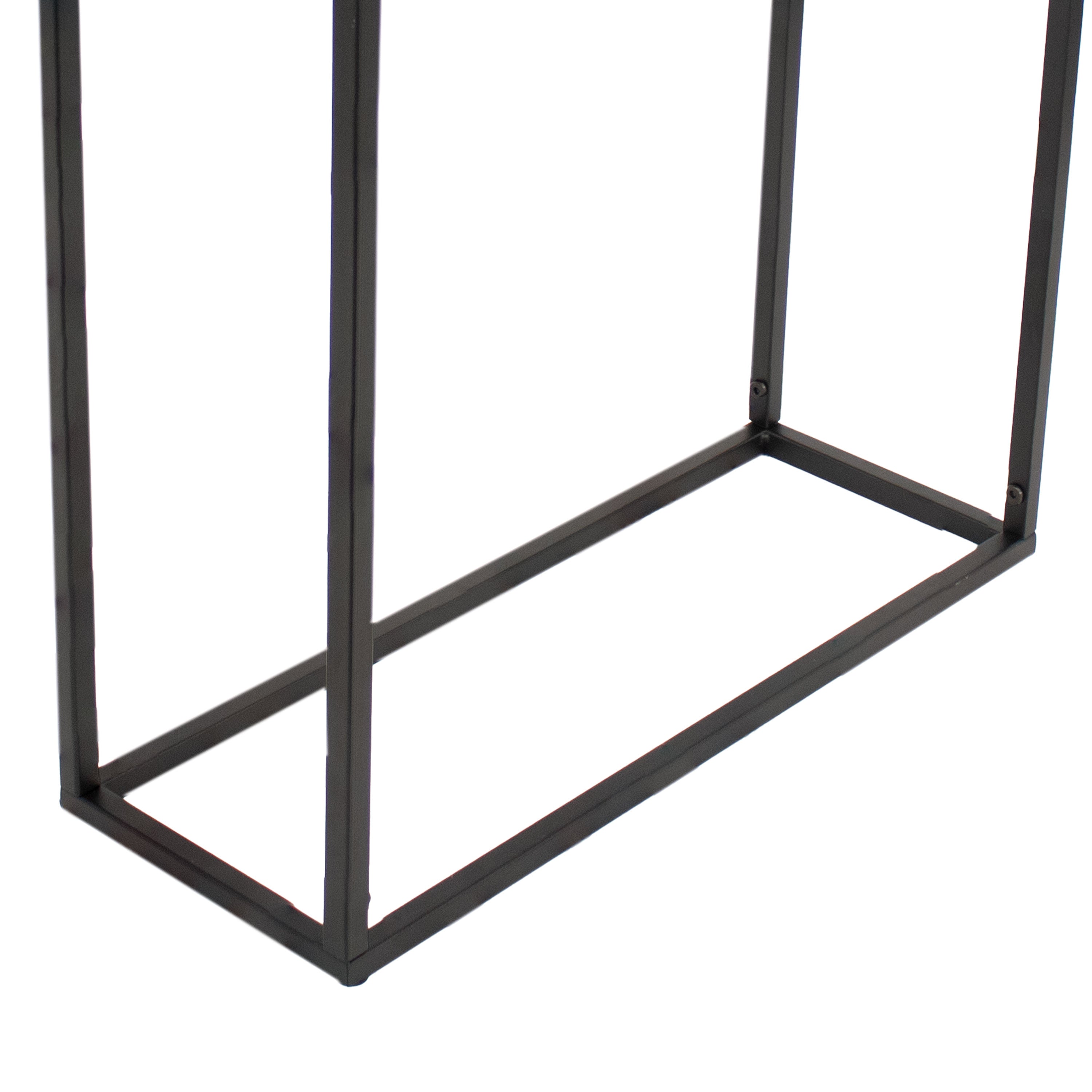Modern Black Metal Raised Planter Box with Legs - 27.5 Inch Elevated Garden Planter for Outdoor Patio, Balcony & Backyard Decor
