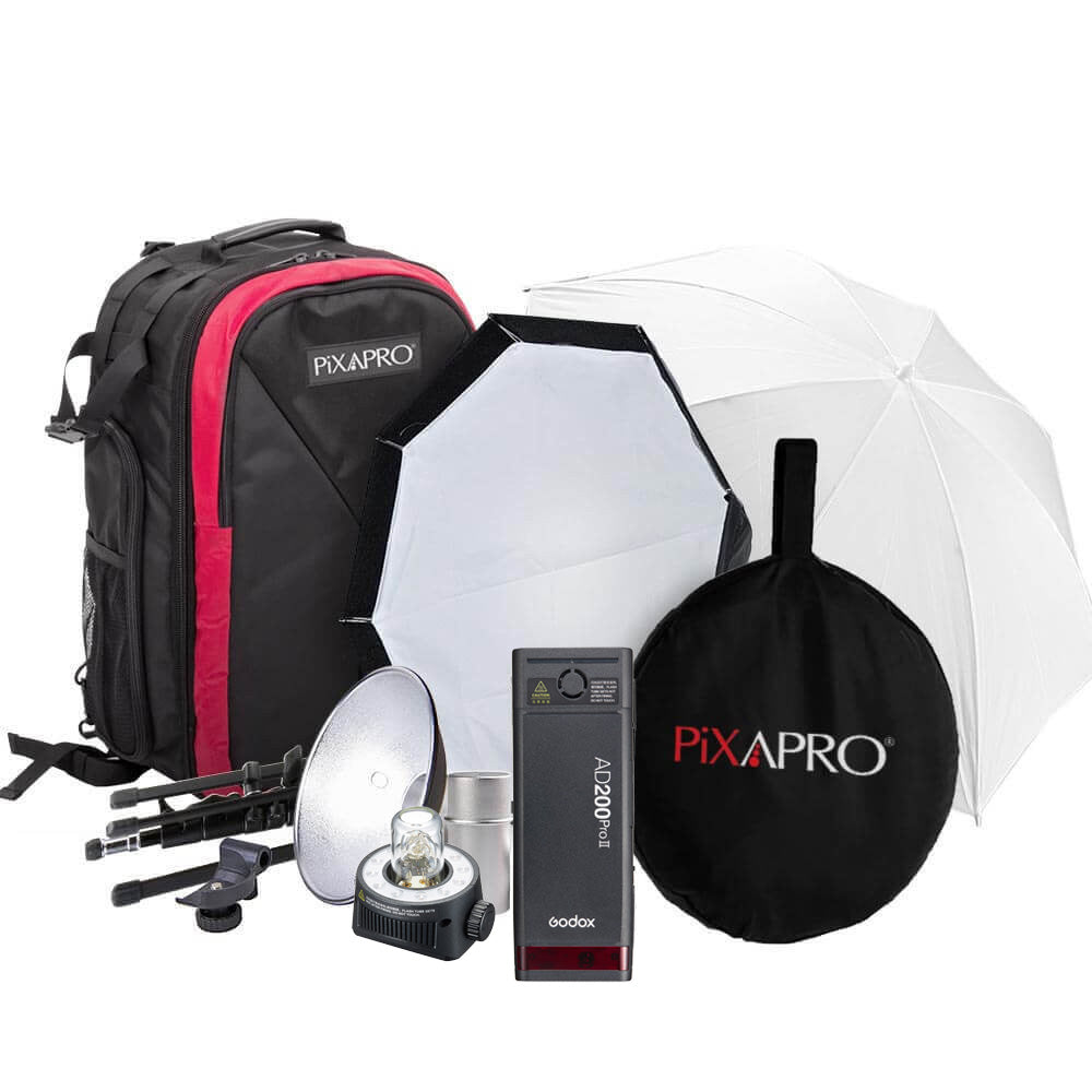 AD200PROII TTL Battery Flash Kit - Portable Travel Lighting Solution for Photography | Perfect for On-the-Go Photographers & Outdoor Shooting