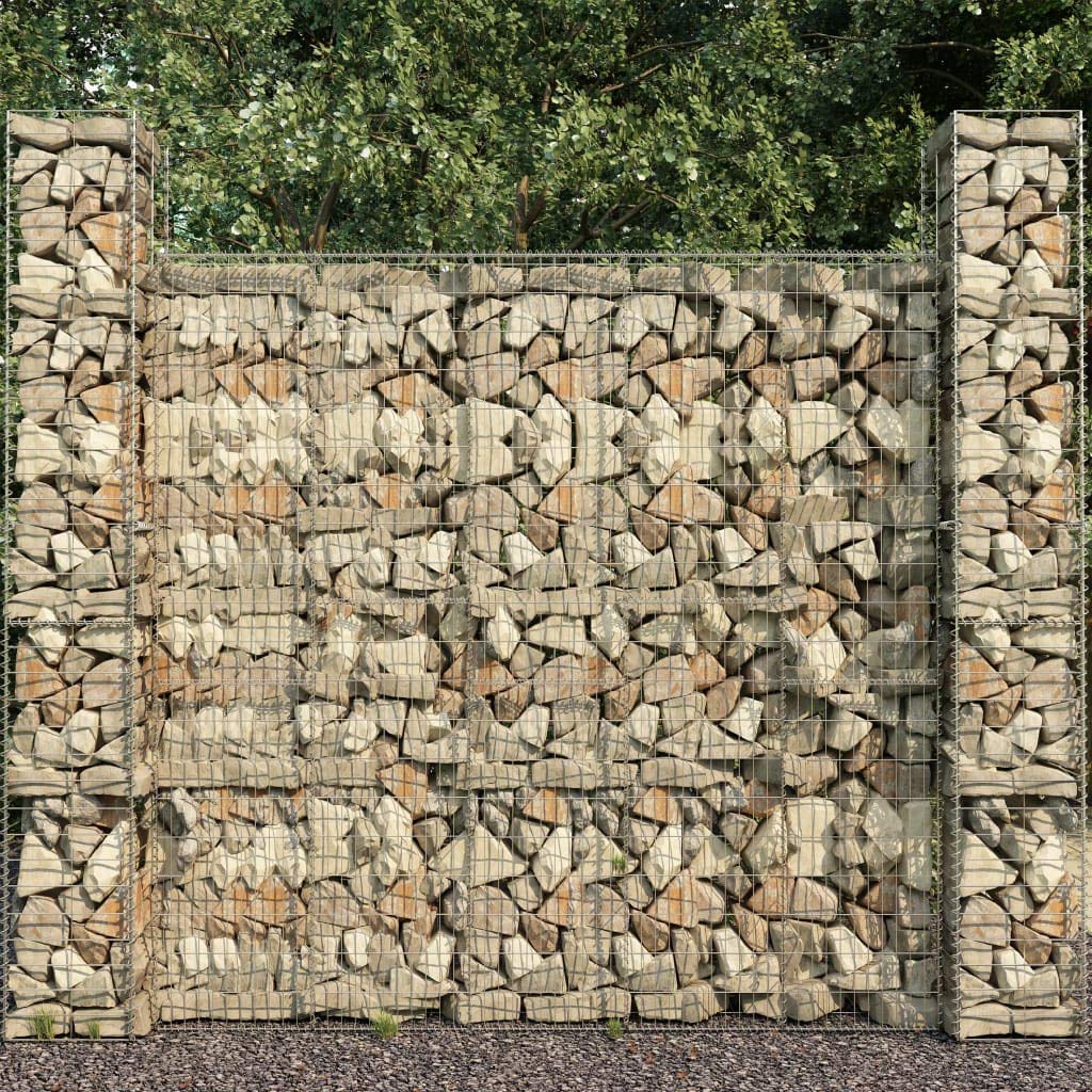 Galvanized Steel Gabion Baskets - 3 Pack (9.8