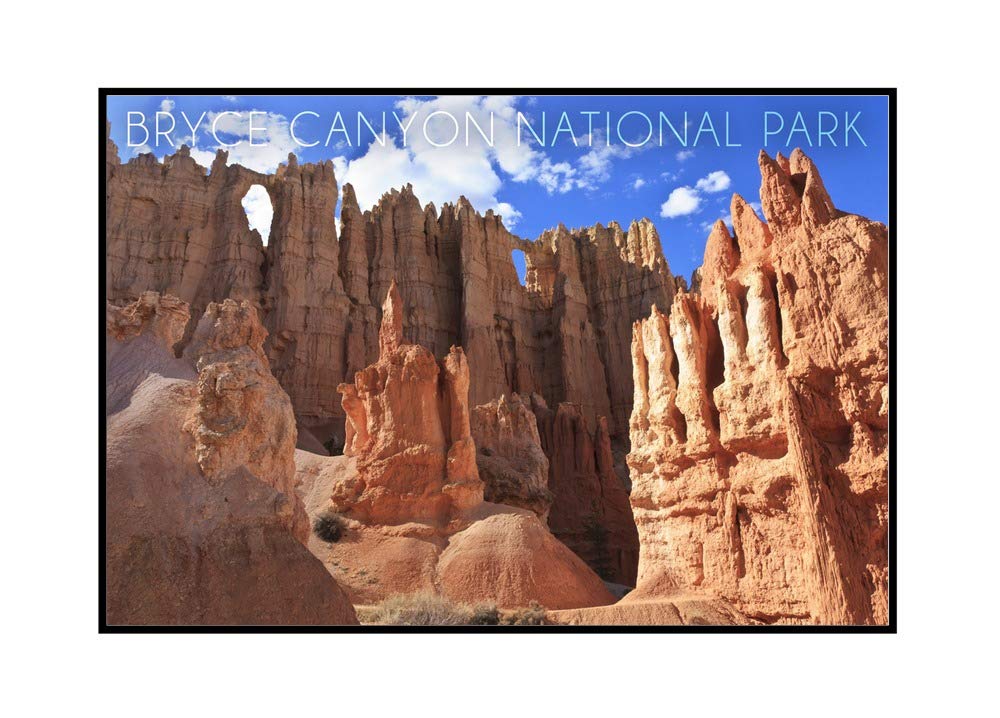 Bryce Canyon National Park Wall of Windows Utah Landscape Art Print - 36x24 Framed Gallery Wrapped Canvas for Living Room, Office & Home Decor