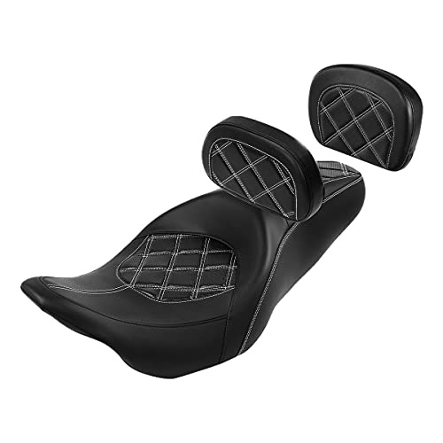 Seat + Driver Pad + Passenger Pad Black White