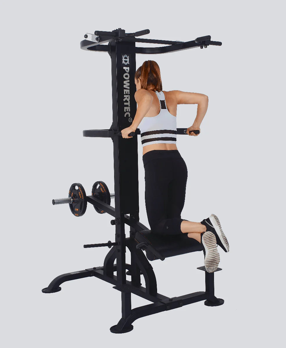 Powertec Levergym Chin/Dip Assist L CDA+20 - Home Gym Strength Training Equipment for Pull-Ups & Dips - Perfect for Home Workouts & Fitness Enthusiasts