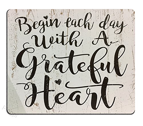 Custom Gaming Mouse Pad with Non-Slip Rubber Base - Personalized Wood Design with Inspirational Sayings - Perfect for PC Gaming, Office Work & Home Computer Setup
