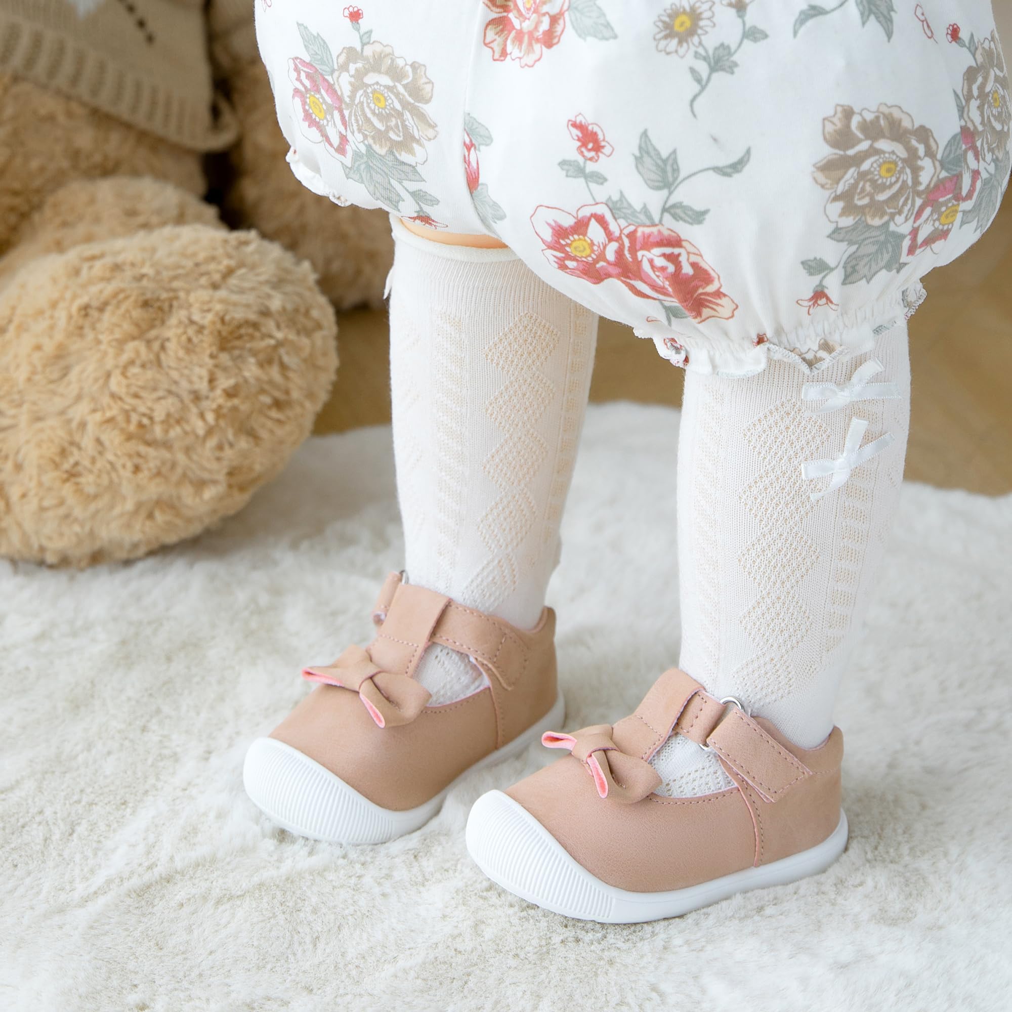 Felix & Flora Soft Sole Baby Dress Shoes for Infants - Non-Slip Rubber Sole Moccasins for First Walkers & Crib Shoes | Perfect for Special Occasions, Playtime & Everyday Wear