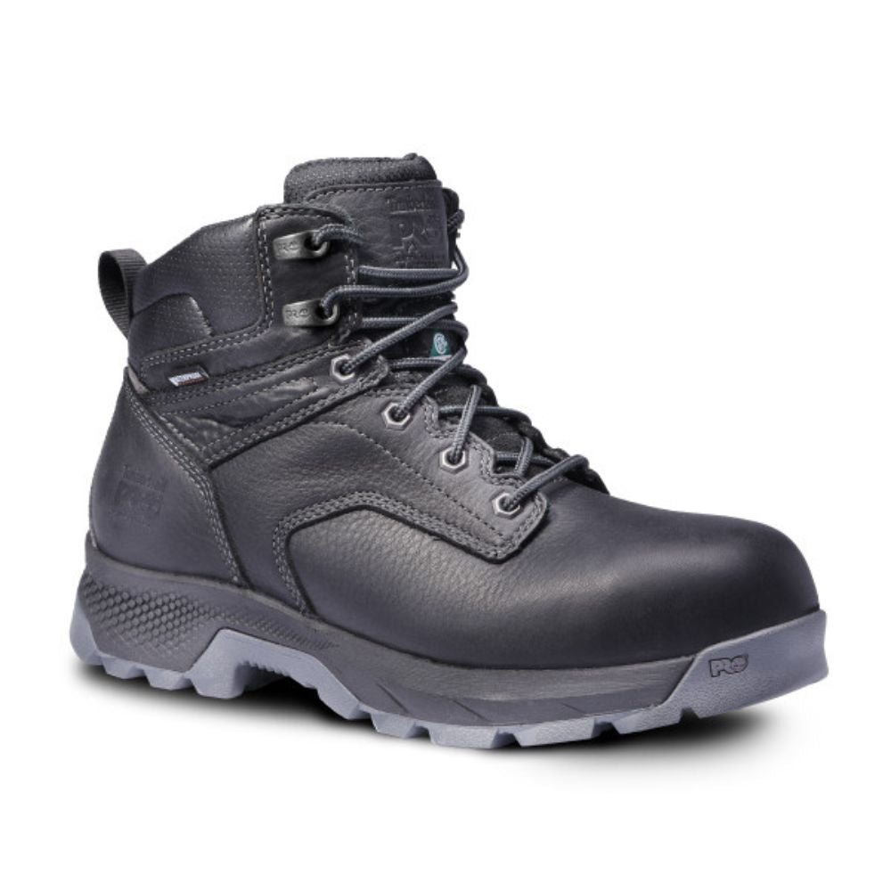 Timberland PRO Titan Men's 6-Inch Waterproof Composite Toe Work Boots - TB0A5T7K001 Black | Durable Safety Shoes for Construction, Warehouse & Outdoor Work