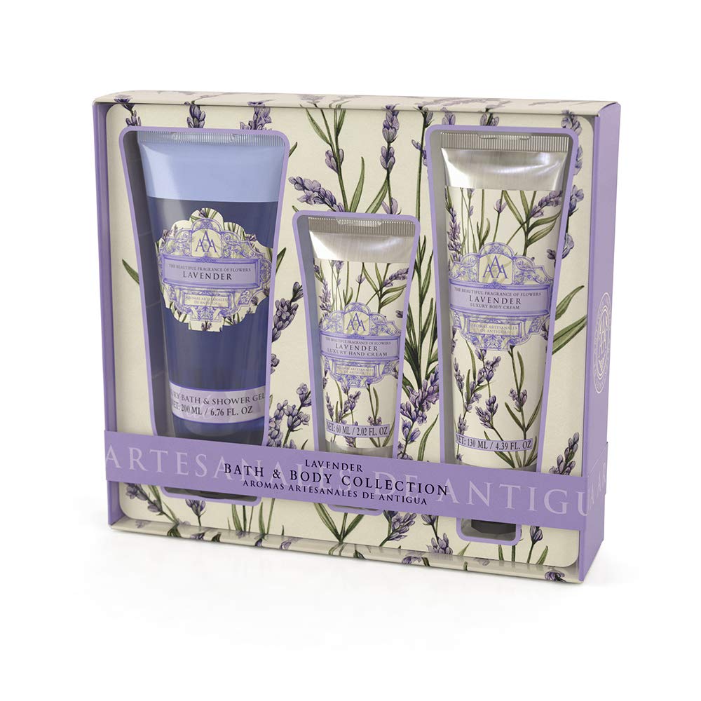 Premium Somerset Lavender Body Care Gift Set - Shower Gel, Hand Cream & Body Lotion in Elegant Gift Box | Perfect for Spa Days, Relaxation & Thoughtful Gifting