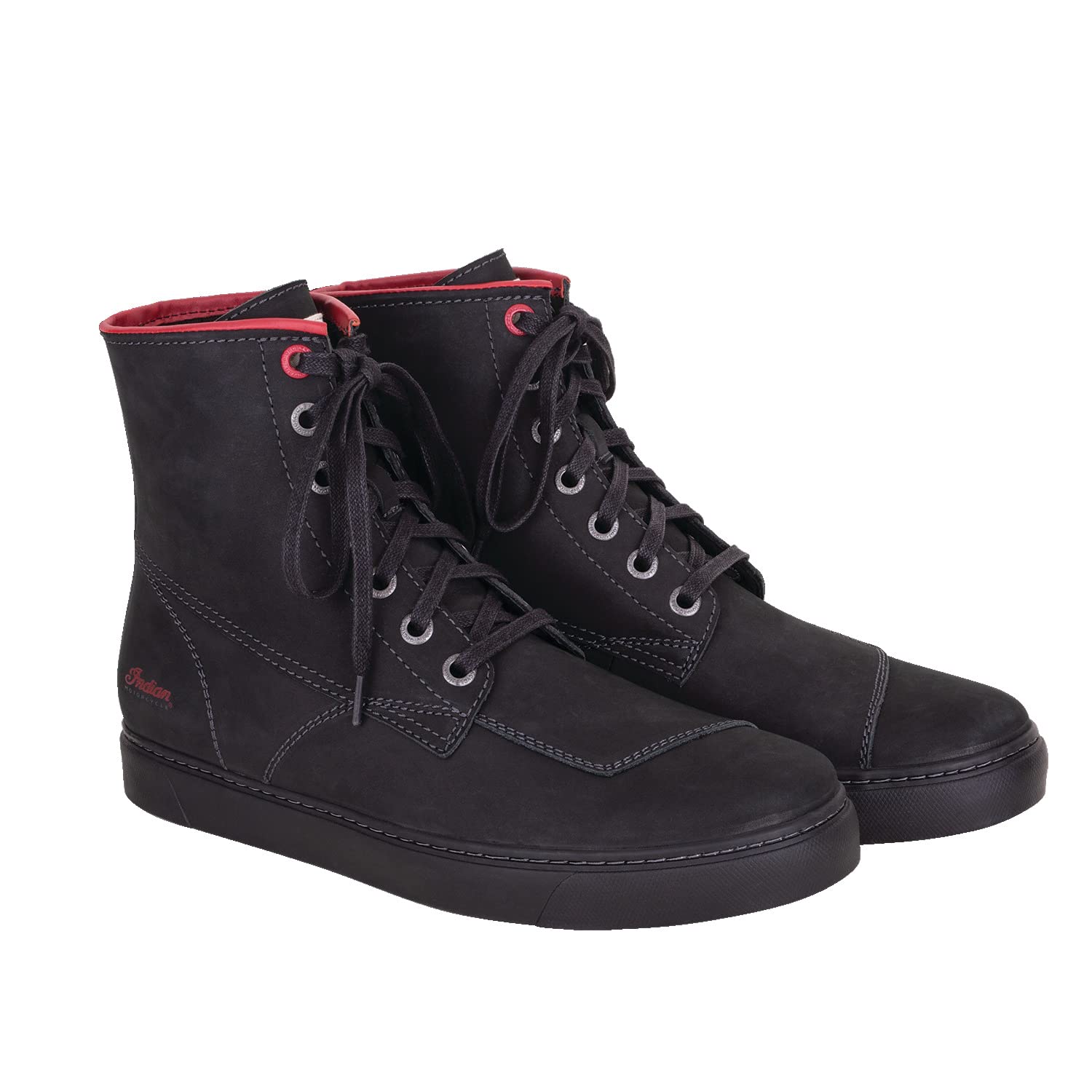 Indian Motorcycle Men's Leather Bryant Sneaker - Black | Stylish & Durable Biker Shoes for Riding & Casual Wear