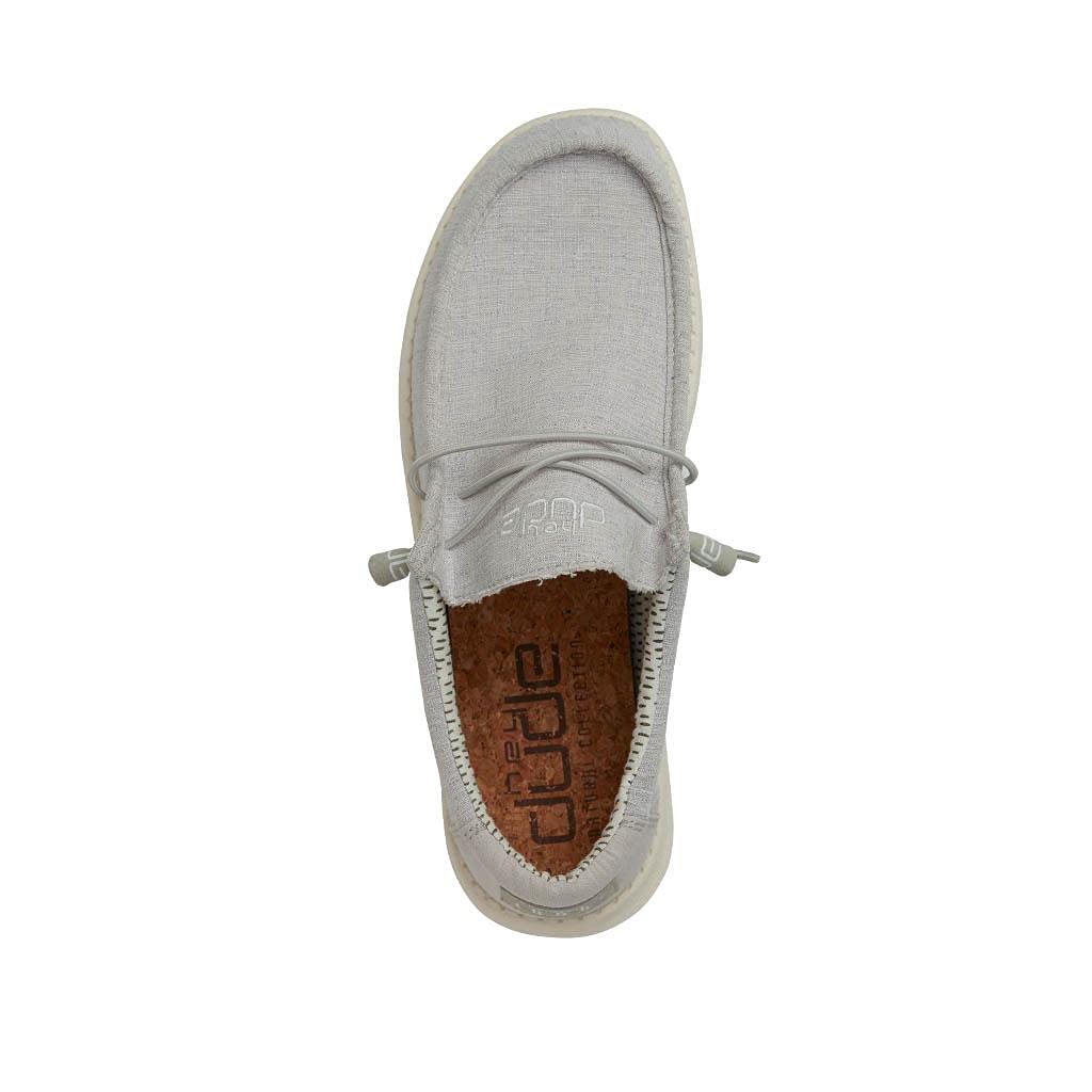 Hey Dude Men's Wally Chambray Slip-On Loafers - Lightweight Comfortable Casual Shoes for Men | Perfect for Walking, Travel & Everyday Wear