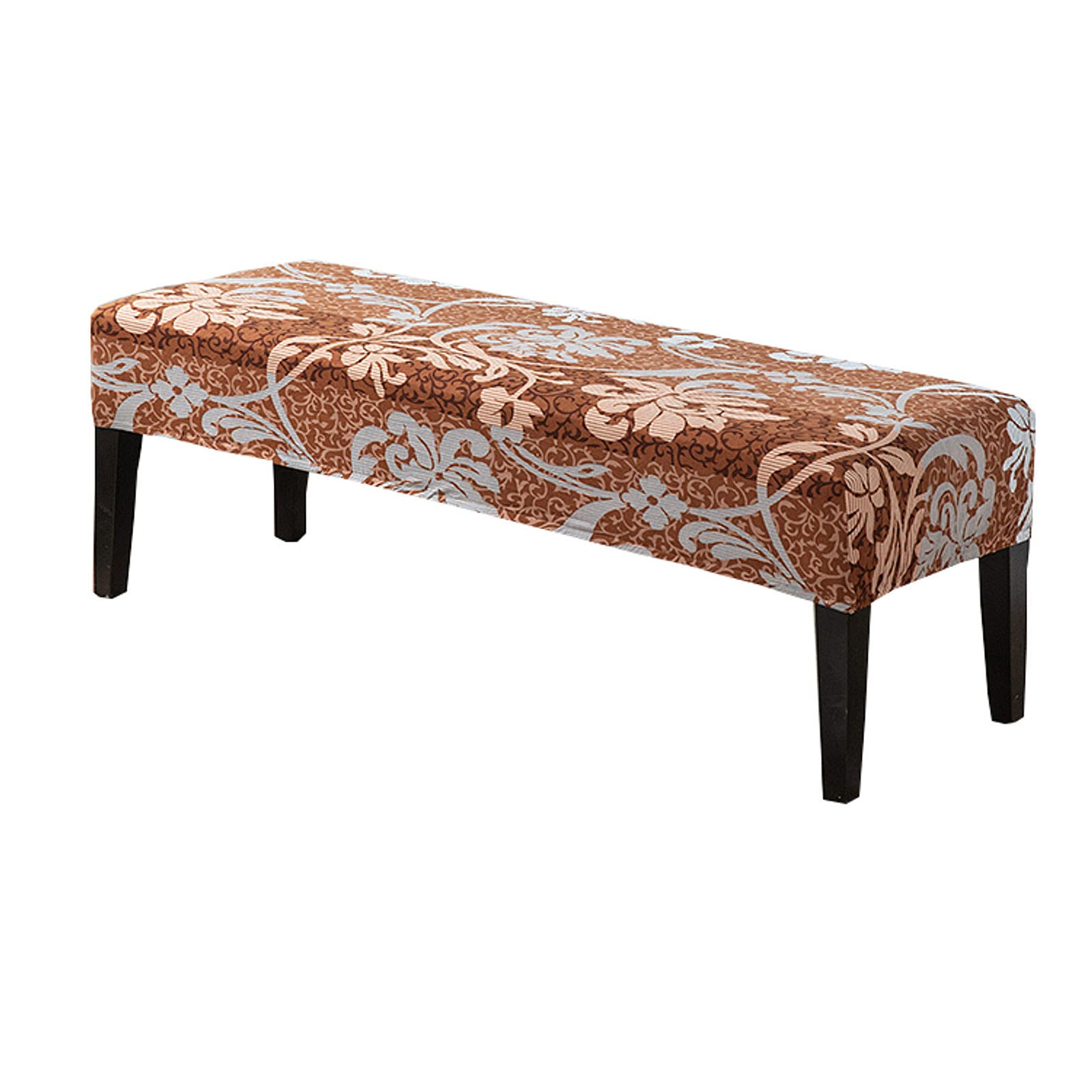 Stretch Slipcover Printed Dining Bench Seat Cushion Cover - Washable Spandex Dust-Proof Protector for Kitchen, Living Room & Bedroom - Perfect for Home Decor, Dining Furniture Protection & Comfort Enhancement