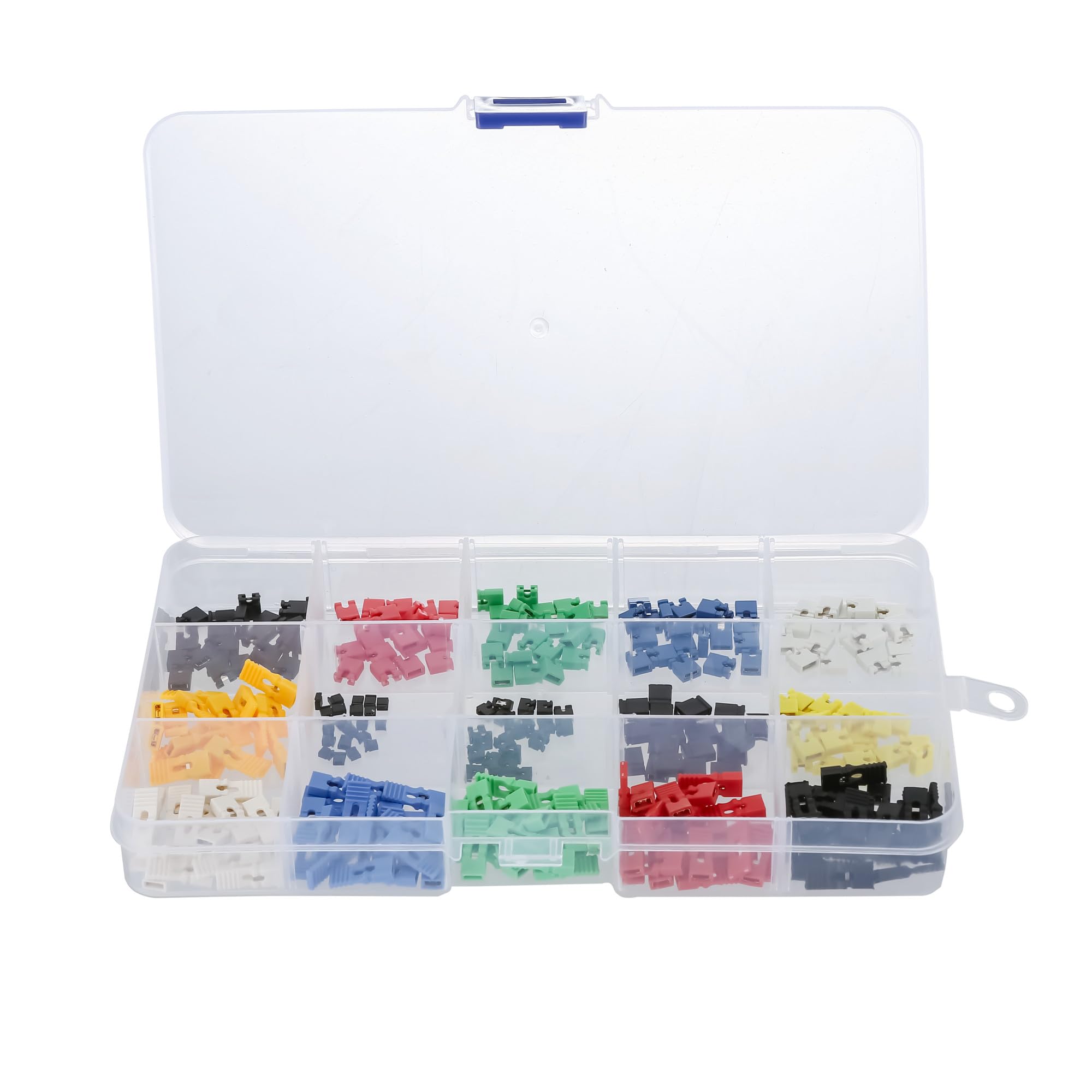 300pcs Mixed Jumper Caps Kit - 2.54mm/2.0mm/1.27mm Pin Headers for Arduino, Raspberry Pi, PCB & Circuit Boards - Durable Shunt Connectors for Short Circuit Protection - Perfect for DIY Electronics, Prototyping and Hardware Projects