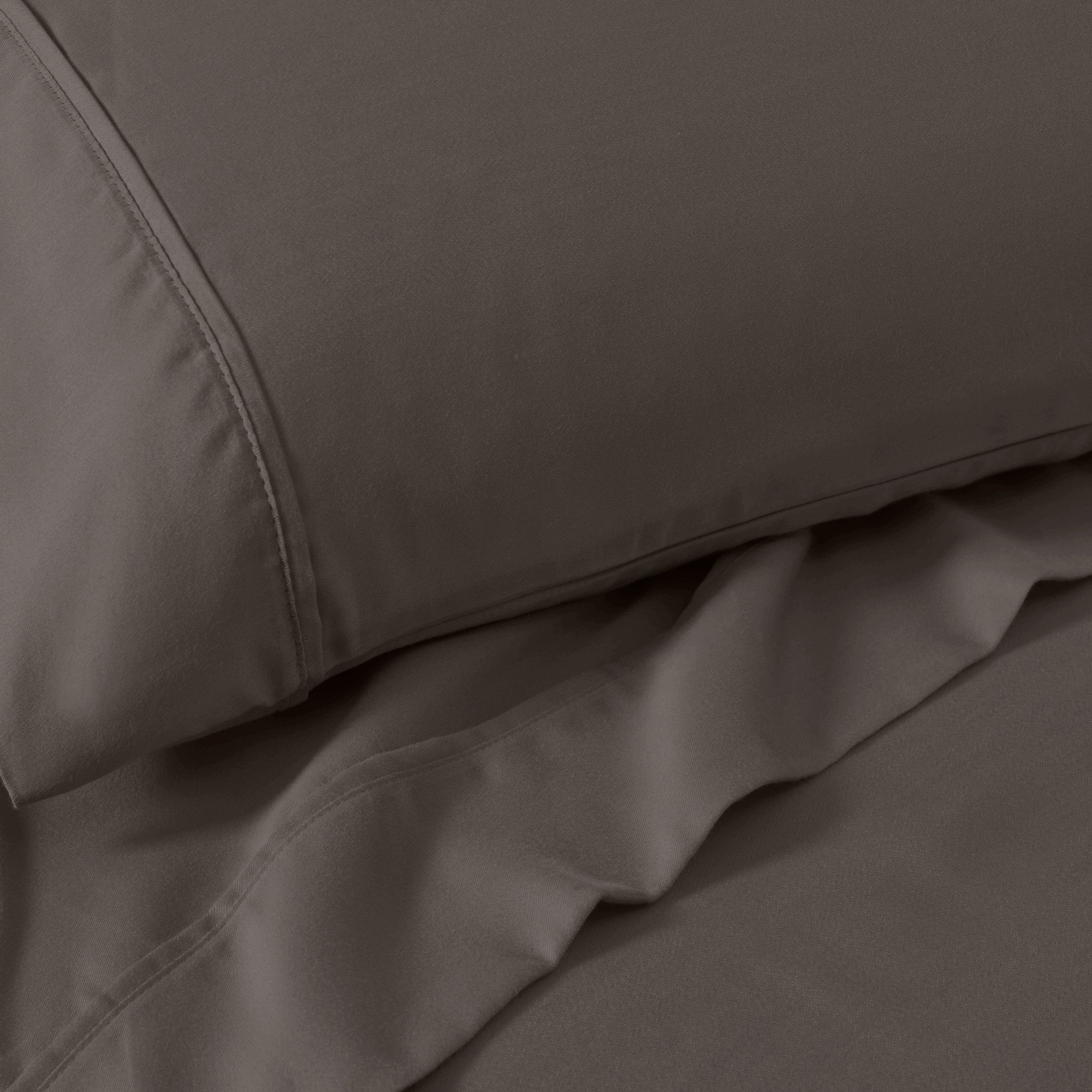 Premium 1200 Thread Count Cotton Rich Solid Deep Pocket Bed Sheet Set - Ultra Soft & Breathable for King/Queen Size Beds - Perfect for Home, Hotel, or Guest Room Comfort