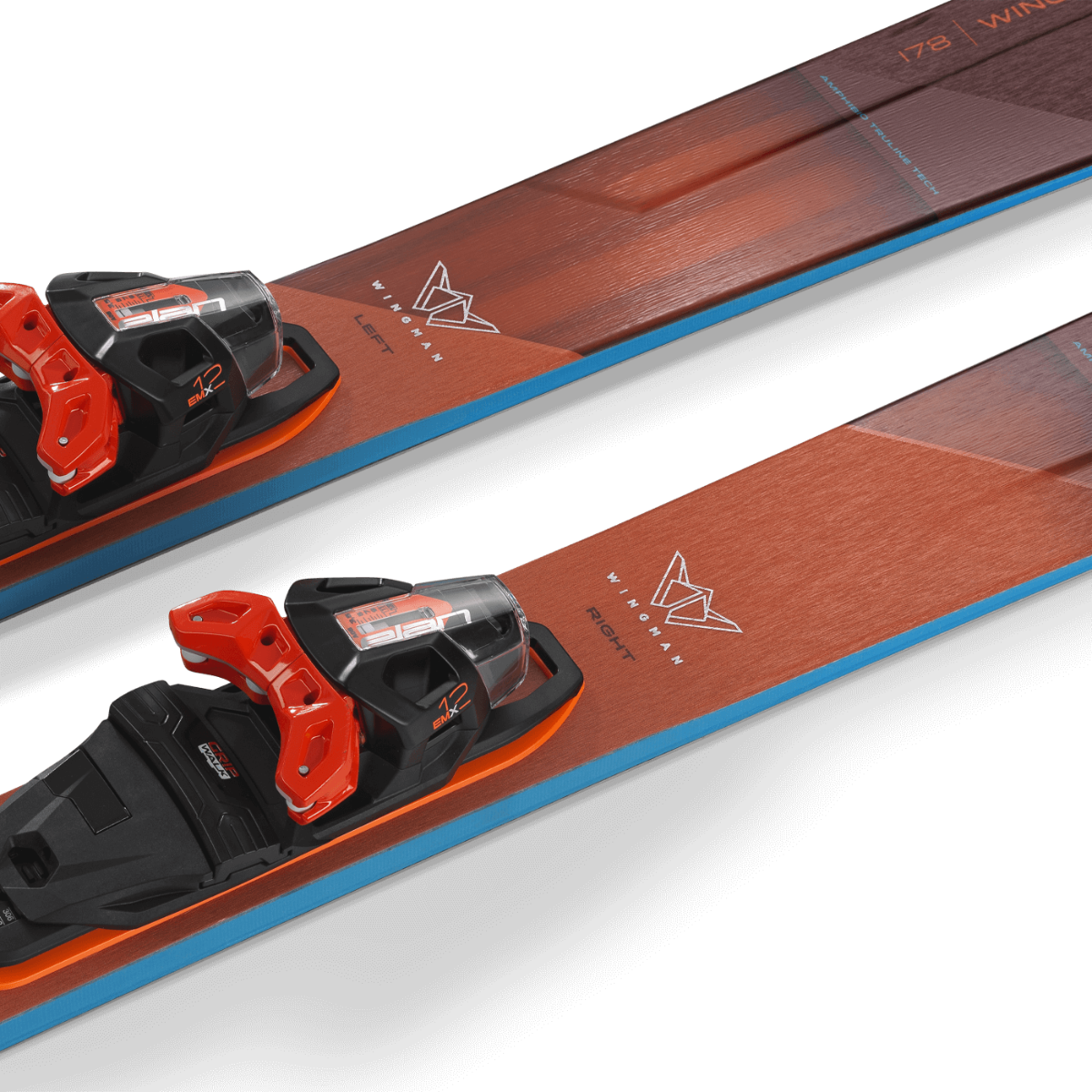 Elan WINGMAN 82 CTI FX Skis with EMX 12.0 DB192319 Bindings 2025 - Perfect for All-Mountain Skiing and Freeride Adventures