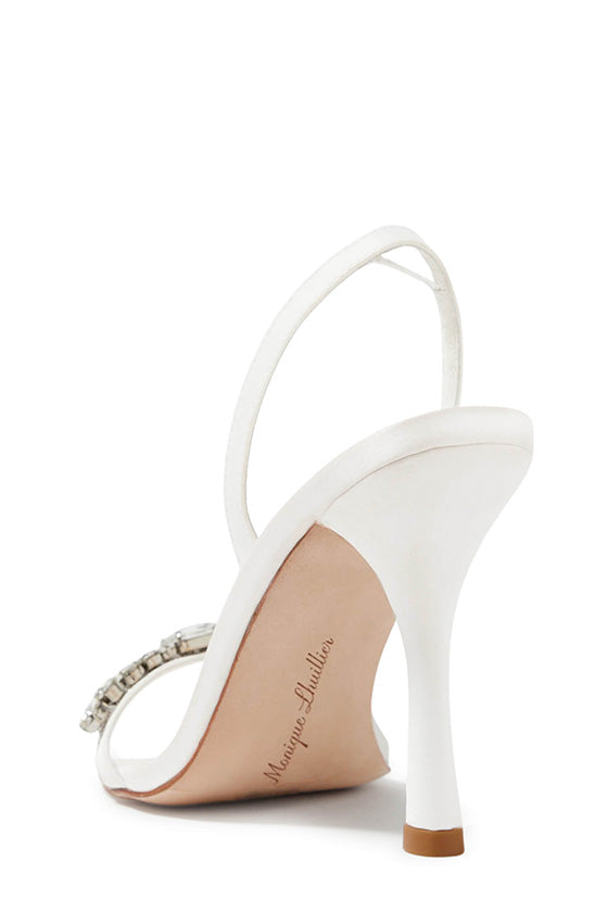Kirby Satin Slingback Heels - Women's Elegant Dress Shoes for Weddings, Parties & Special Occasions