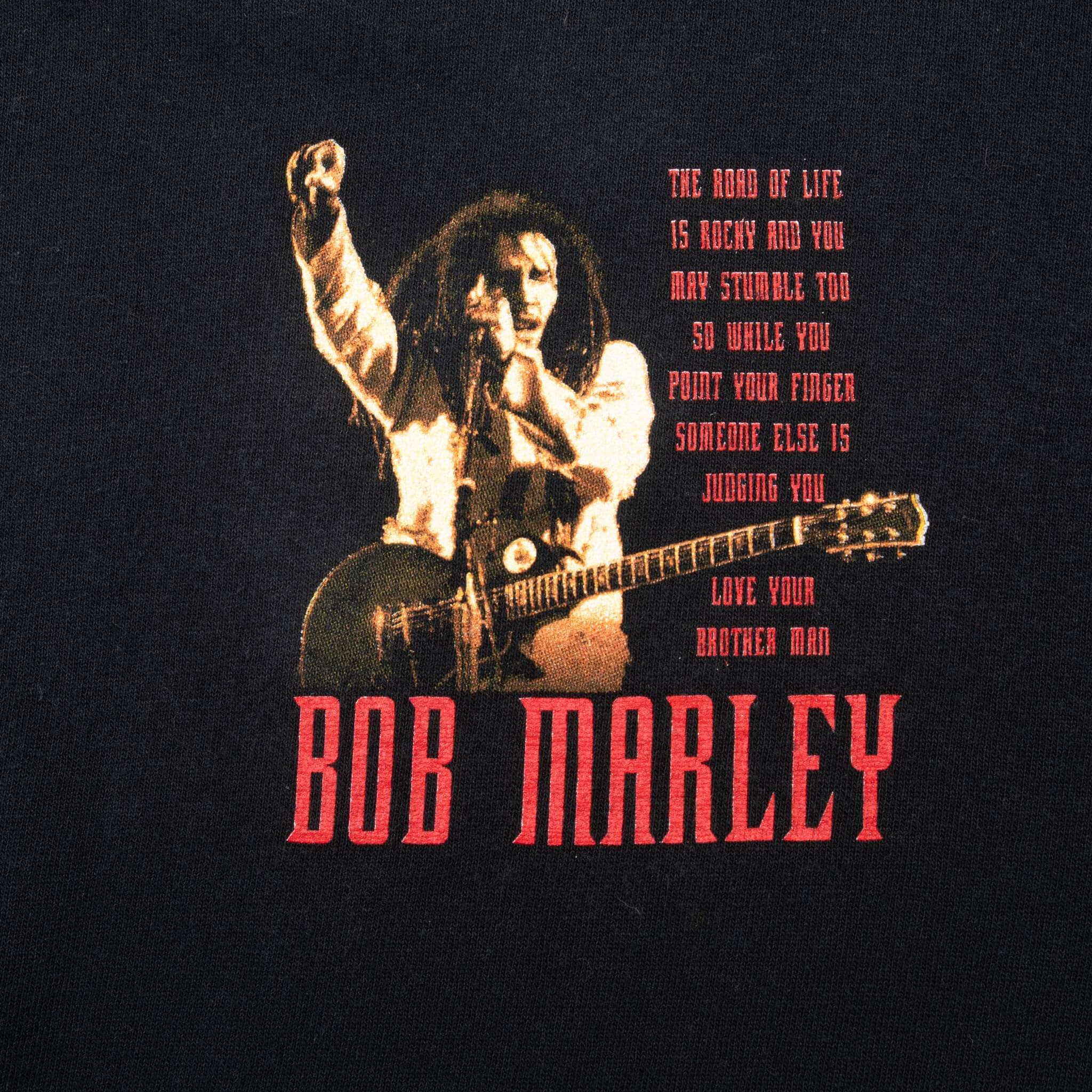Vintage Bob Marley Reggae 1998 Black T-Shirt XL - Retro Music Tee for Concerts, Festivals & Casual Wear