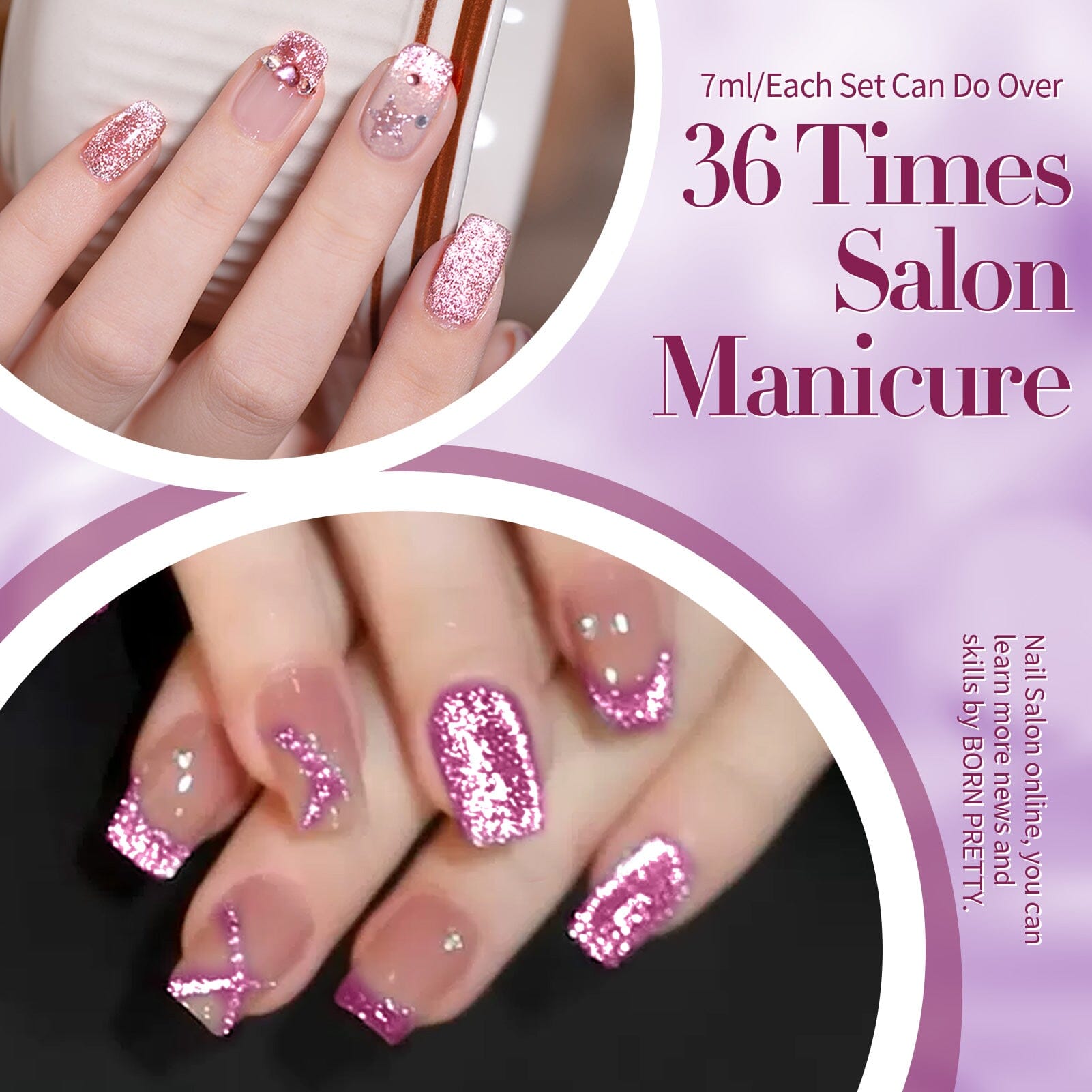 6 Colors Platinum Cat Magnetic Gel Polish Set - 7ml Nail Polish Kit for Long-Lasting Manicures at Home or Salon