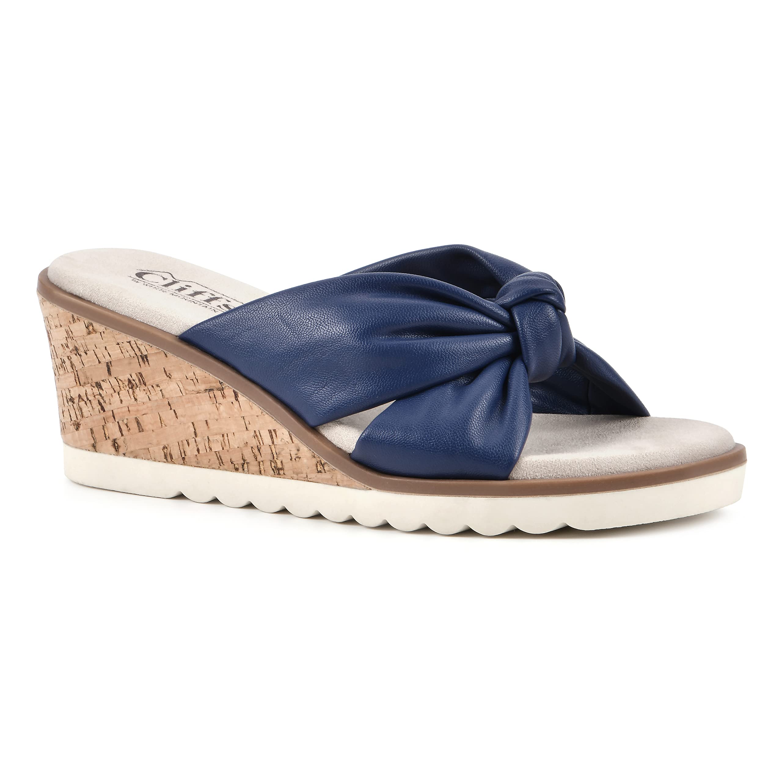White Mountain Adrielle Women's Wedge Sandal - Comfortable Summer Walking
