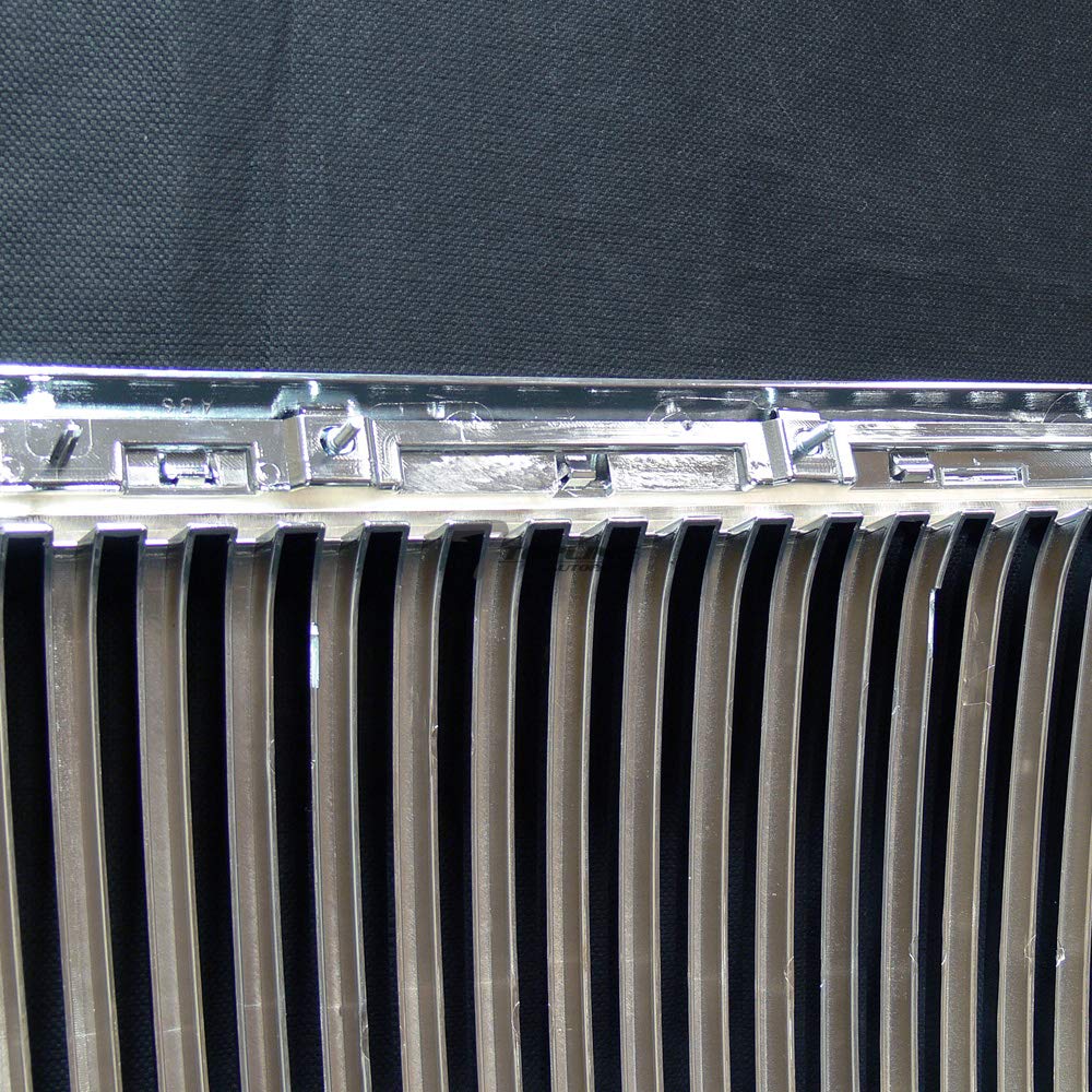 ABS Chrome Vertical Front Hood Bumper Grill Grille Guard for 2004-2008 Ford F150 - Heavy Duty Protection & Off-Road Style Upgrade for Trucks