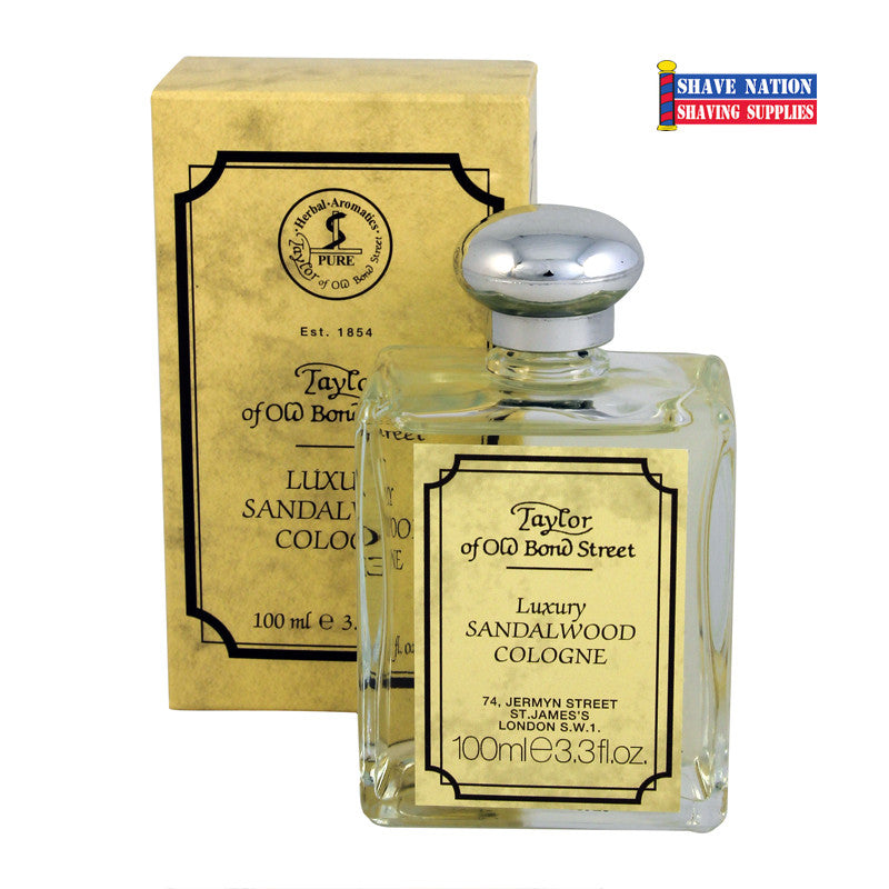 Taylor of Old Bond Street Luxury Sandalwood Cologne for Men - Premium Fragrance & Aftershave - Perfect for Grooming, Date Nights & Special Occasions
