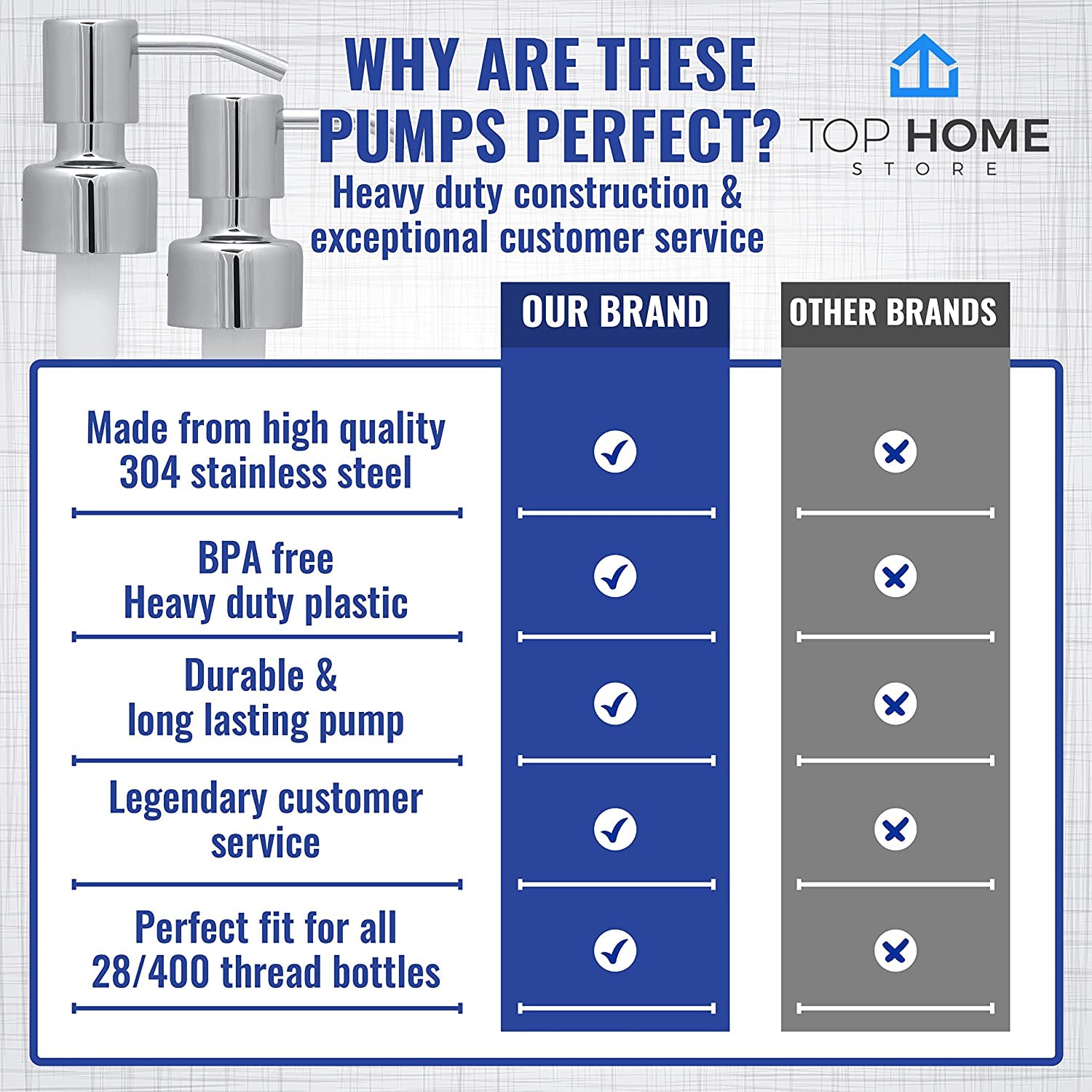 Premium Chrome Bathroom Countertop Soap Dispensers - 4 Pack Set for Hand Wash, Kitchen, and Bathroom Organization | Modern & Sleek Design
