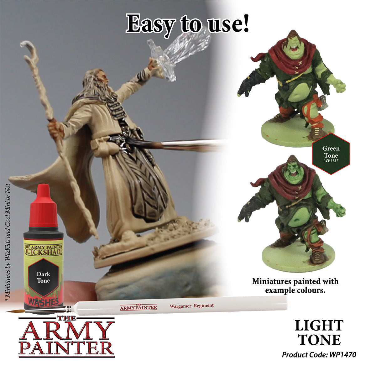 Warpaints Washes: Light Tone - Premium Miniature Paint for Warhammer & Tabletop Gaming - Perfect for Shading & Detailing Miniatures