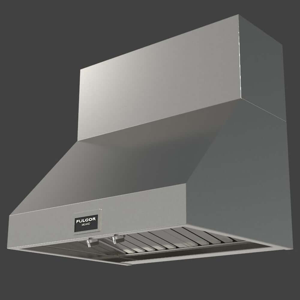Fulgor Milano 30-Inch 600 CFM Professional Stainless Steel Under Cabinet Range Hood with Knob Control - F6PH30S2 | Powerful Kitchen Ventilation for Cooking, Grilling & Smoke Removal