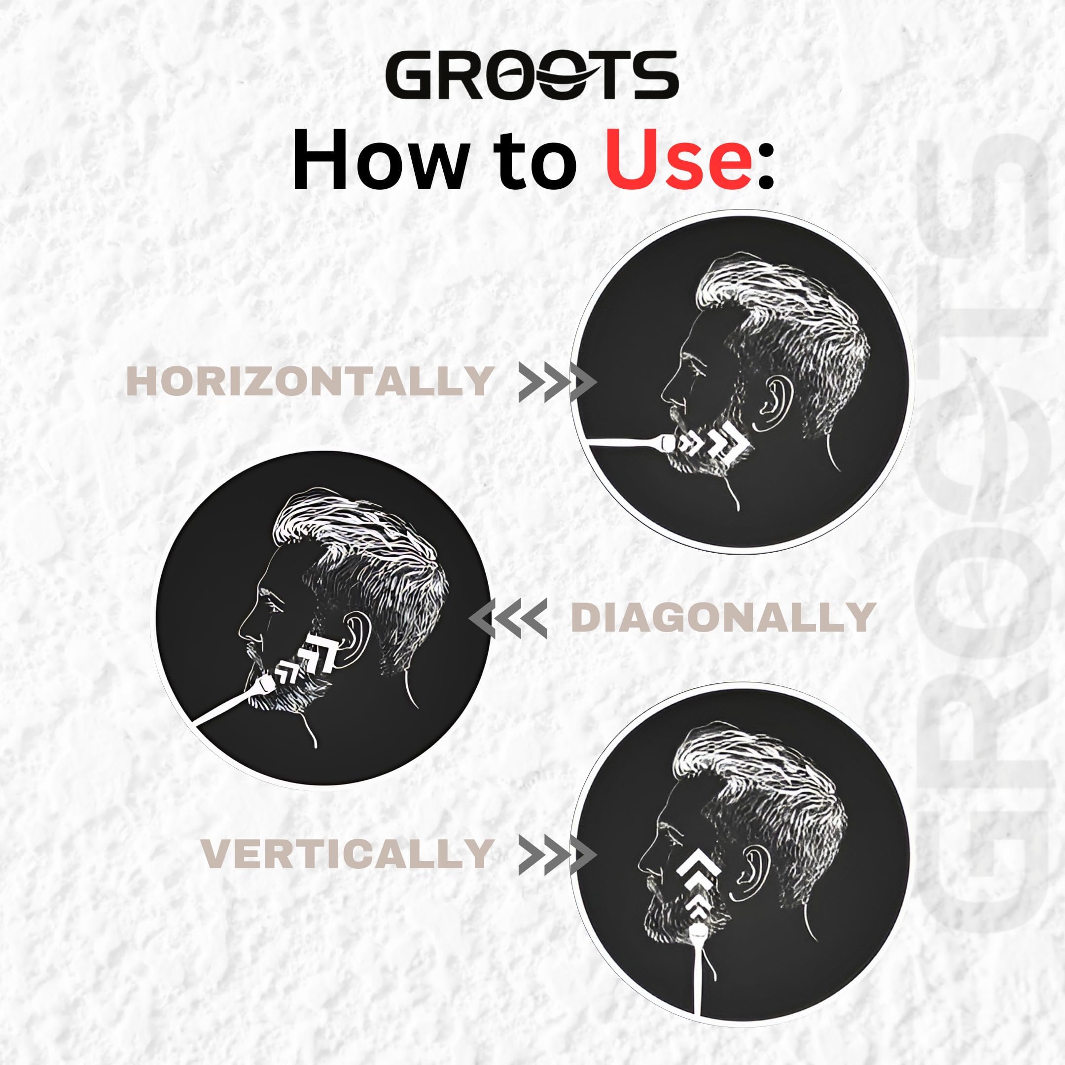 Groots Derma Hair Roller 540 Titanium Alloy Microneedle Roller for Hair Regrowth & Beard Growth | Acne Scar Treatment | Skin Rejuvenation | Hair Follicle Stimulator for Men & Women | Perfect for Home Hair Care & Facial Treatment