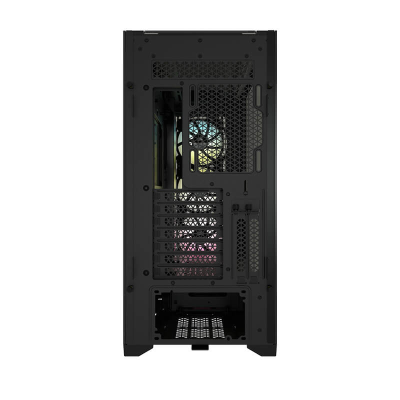 Corsair iCUE 5000X RGB Tempered Glass Mid Tower PC Case - Black | High Airflow ATX Gaming Computer Case with 3 RGB Fans | Perfect for Gaming Rigs & Streaming Setups