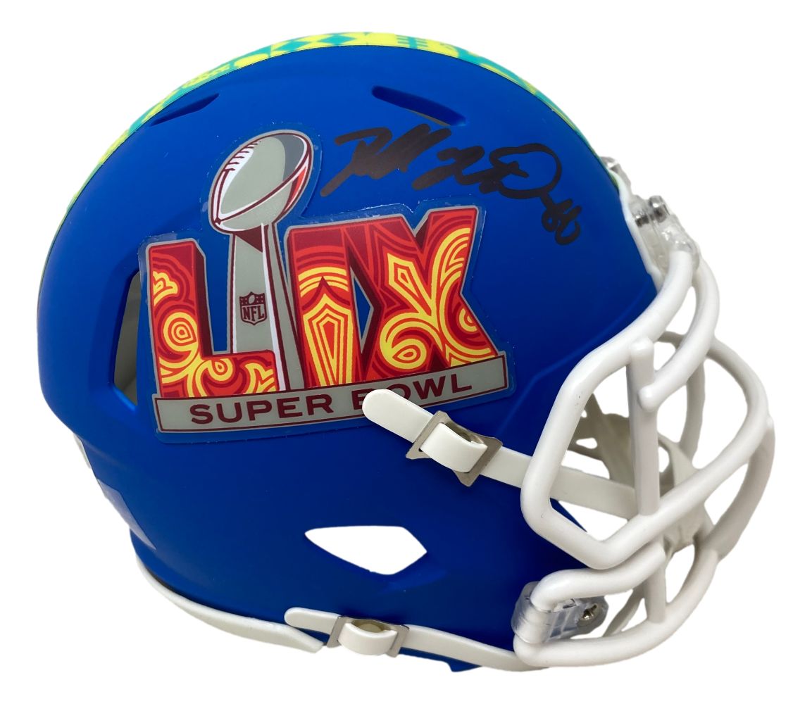 Dallas Goedert Autographed Philadelphia Eagles Super Bowl LIX Mini Speed Helmet - Limited Edition Collectible for Eagles Fans & NFL Memorabilia Enthusiasts - Perfect for Display, Gifts, and Game Day Decor