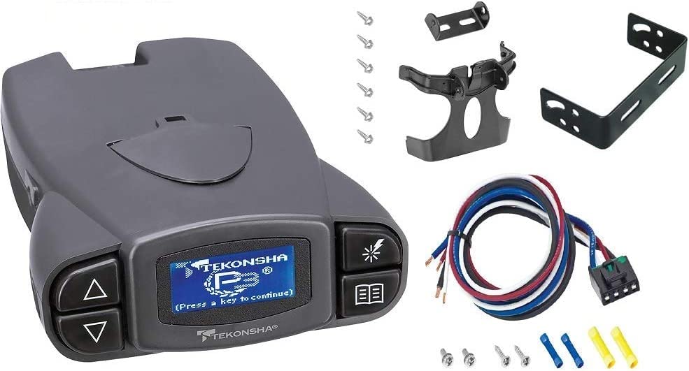 P3 Brake Controller Kit with Mounting Brackets & Universal Wiring Harness - Perfect for Towing Trailers, Boats & RVs