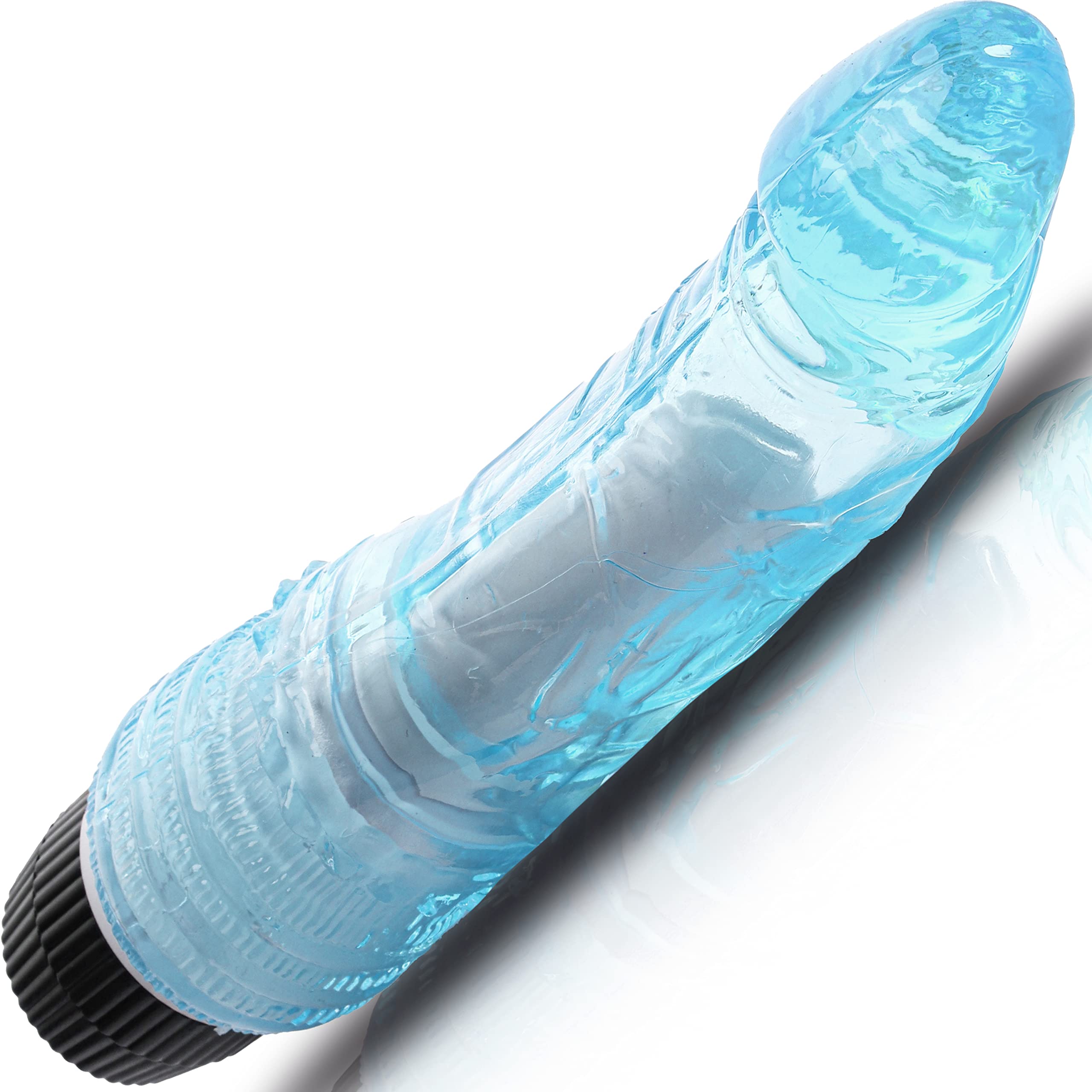 Waterproof ABS Realistic Vibrator for Women - 7.5 Inch Blue Dildo with 1.4-1.7 Inch Diameter - Powerful G-Spot & Clitoral Stimulation Adult Toy for Solo Play, Couples Intimacy & Sensual Massage