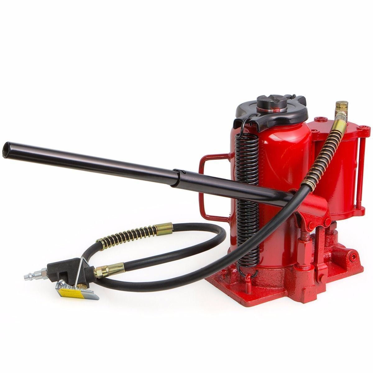Stark USA 40,000 LBS Low Profile Air Hydraulic Manual Bottle Jack - 20-Ton Heavy Duty Truck & Auto Lift for Vehicle Repair, Towing, and Construction Work