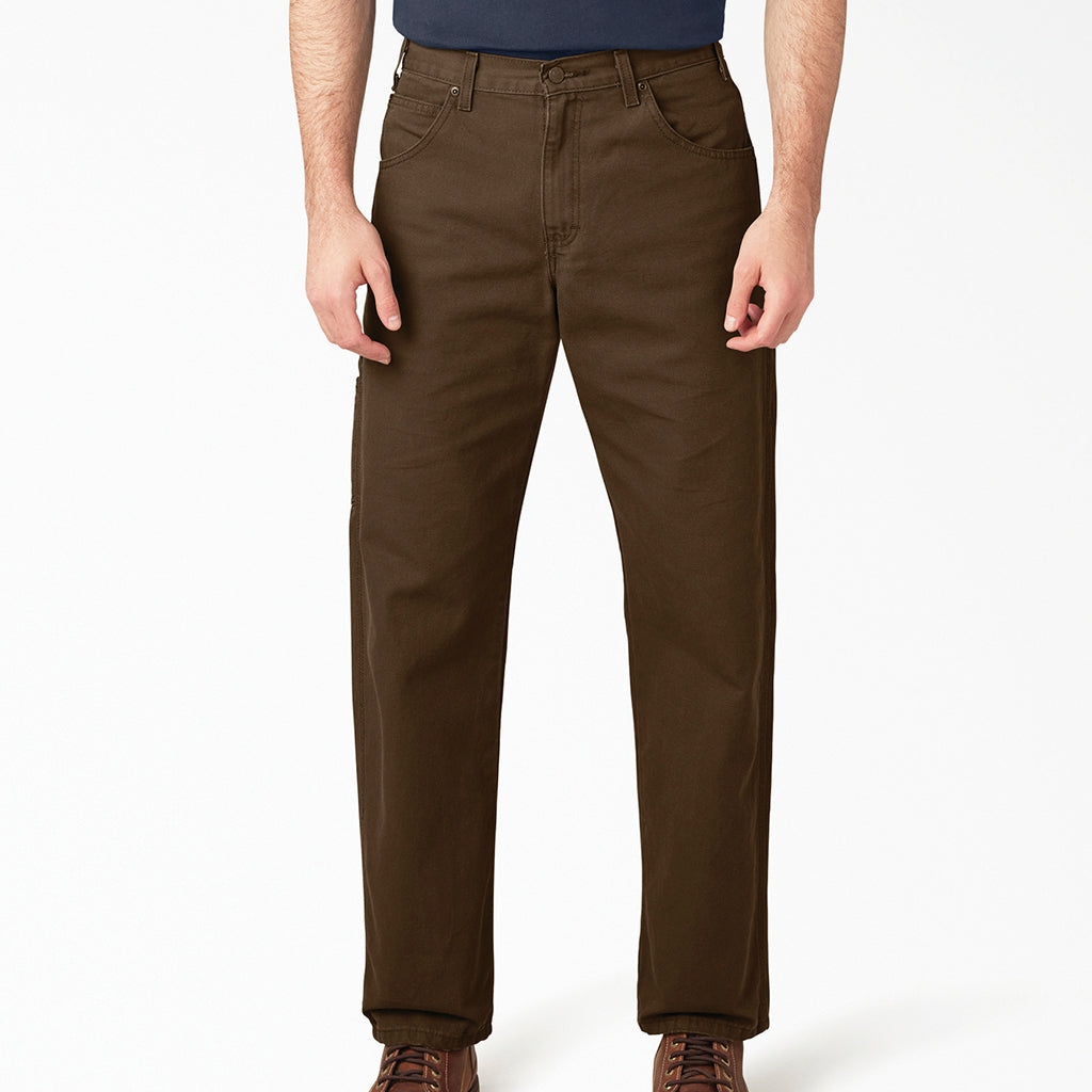 Dickies Men's Relaxed Fit Duck Work Pants - Durable & Comfortable for Construction, Carpentry & Outdoor Work