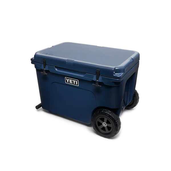 Tundra Haul Wheeled Cooler - Heavy Duty Rolling Cooler for Camping, Beach, Picnics & Outdoor Adventures - 50 Quart Insulated Cooler with Wheels for Easy Transport