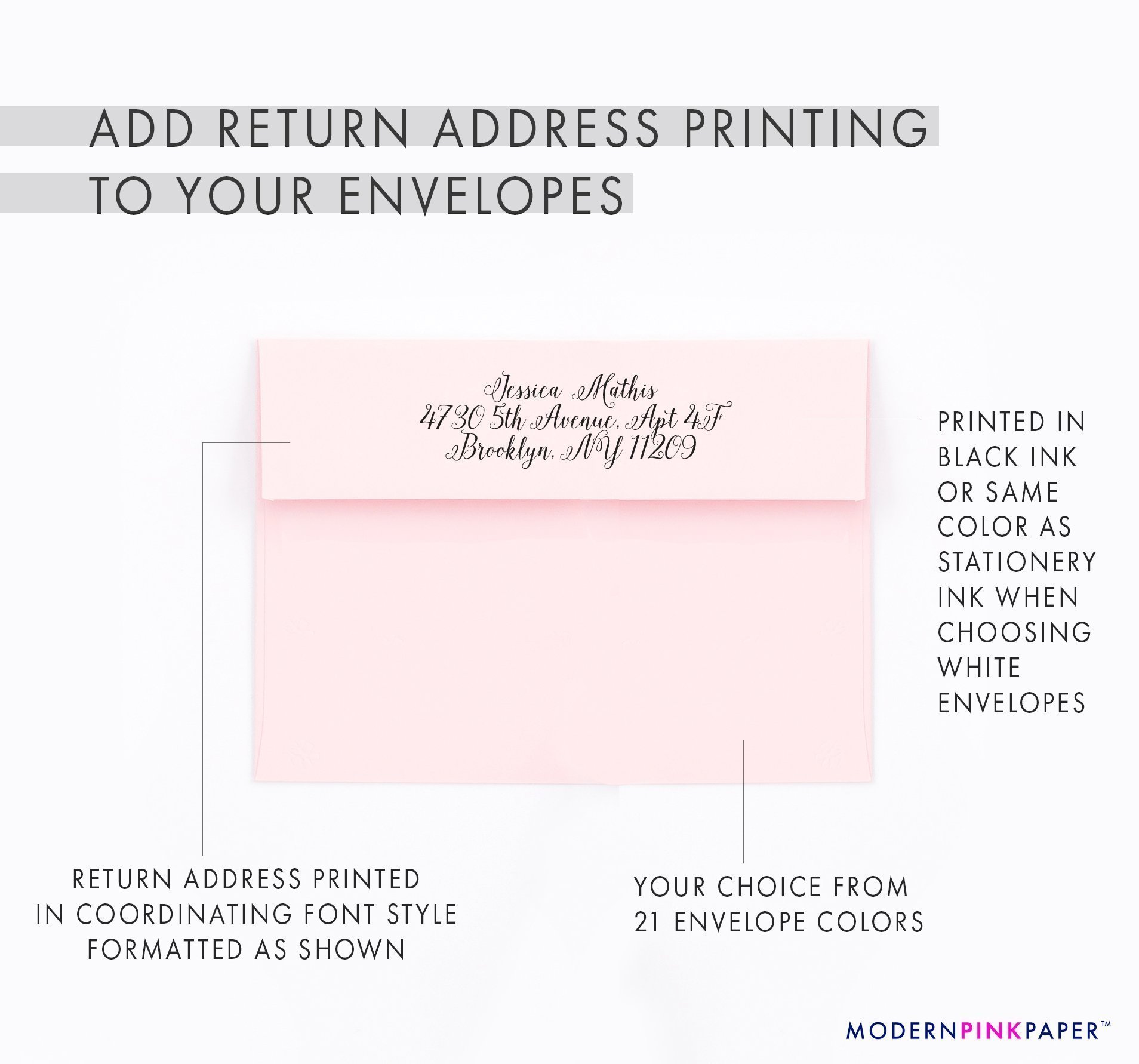 Personalized Stationery Set - 10 Flat Note Cards & Envelopes for Thank You Notes, Wedding Invitations, and Business Correspondence | Custom Stationery Cards & Personalized Note Cards